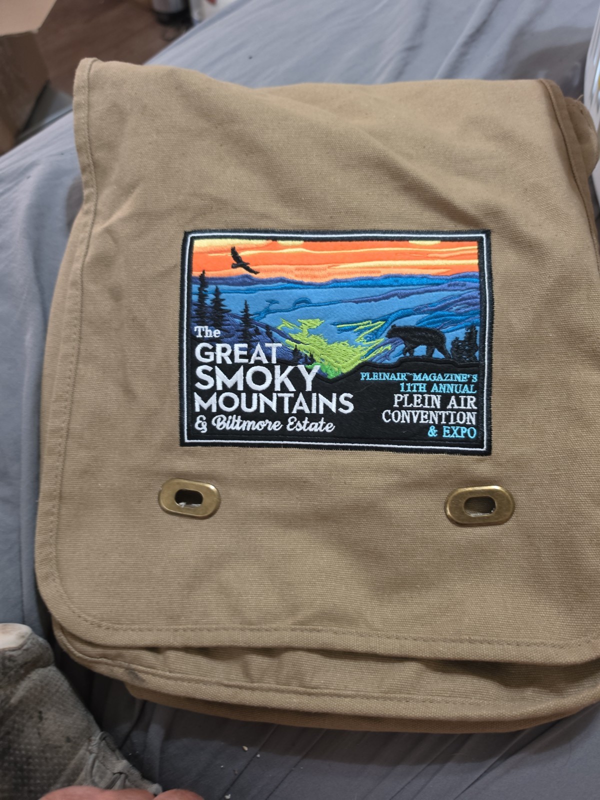 GREAT SMOKEY MOUNTAINS US National Park PATCH Plein Air Convention PACE Expo BAG