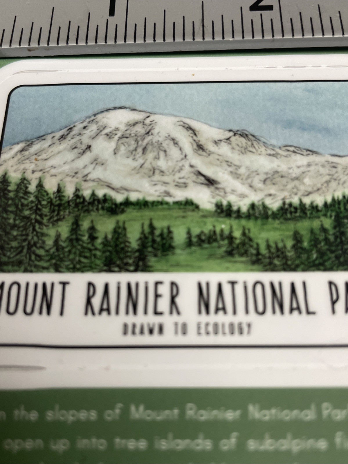 Decal – Outdoor – Mount Rainier National Park 2.5” Inch All Weather – Free Ship