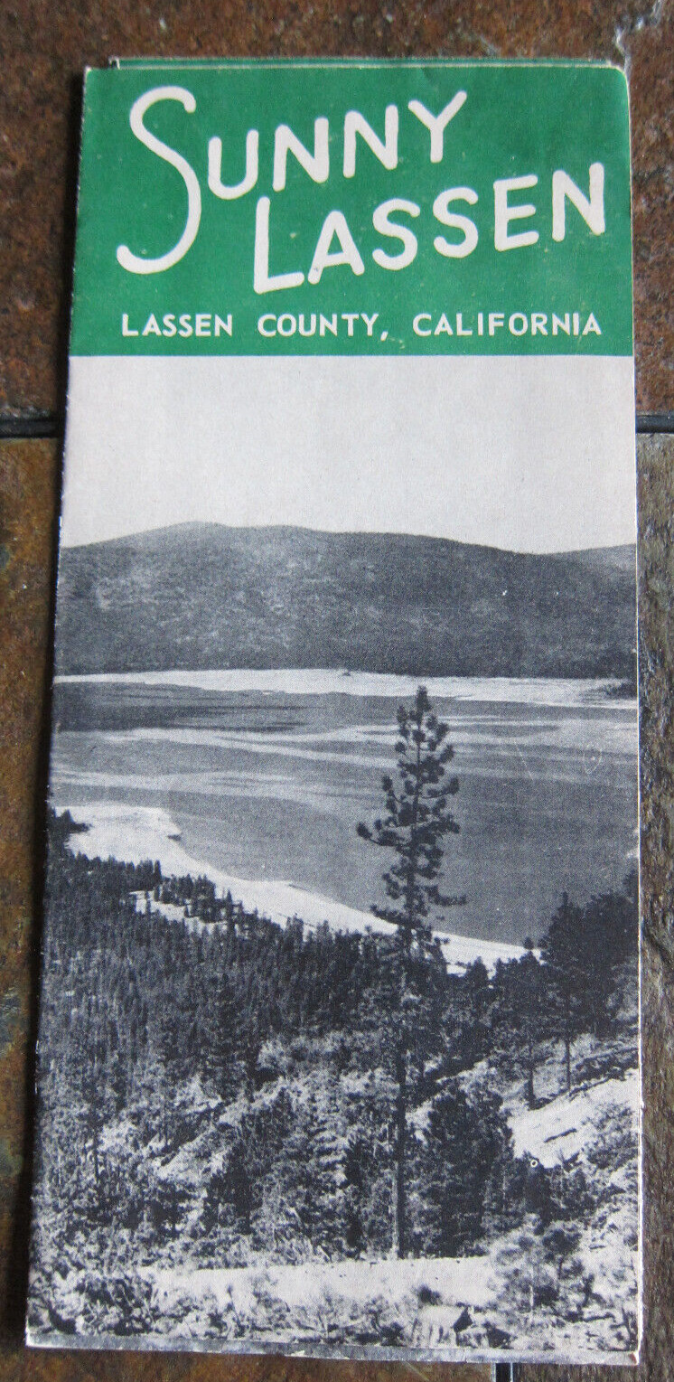 Vintage Brochure Sunny Lassen County California Susanville
