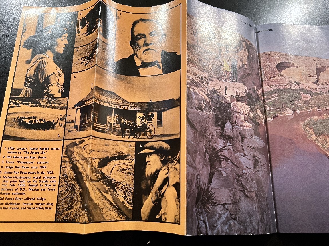 Vintage Judge Roy Bean Lawman 1976 Austin Texas Museum Historic Pamphlet