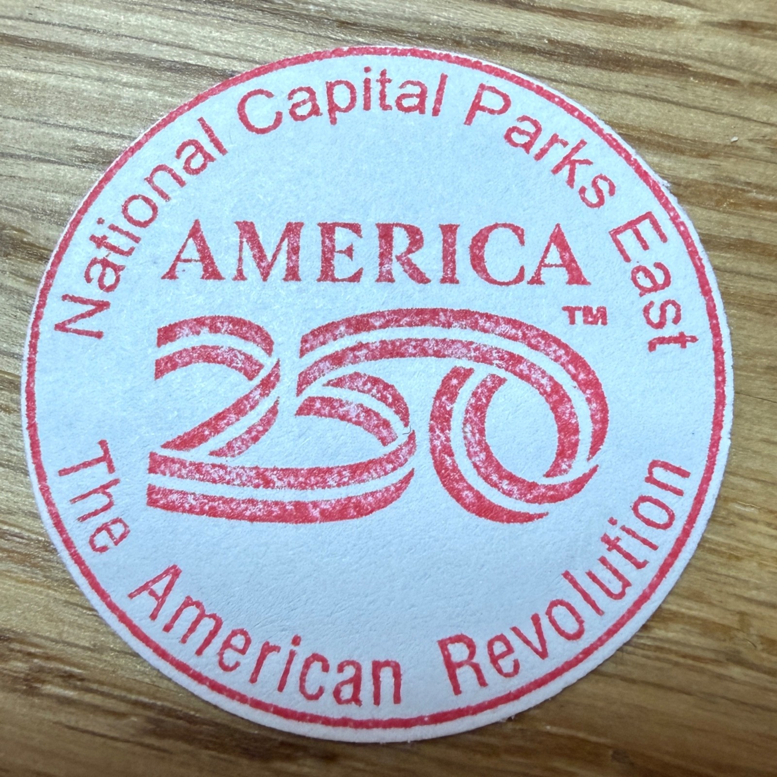 National Capital Parks East America 250 National Park Passport Stamp