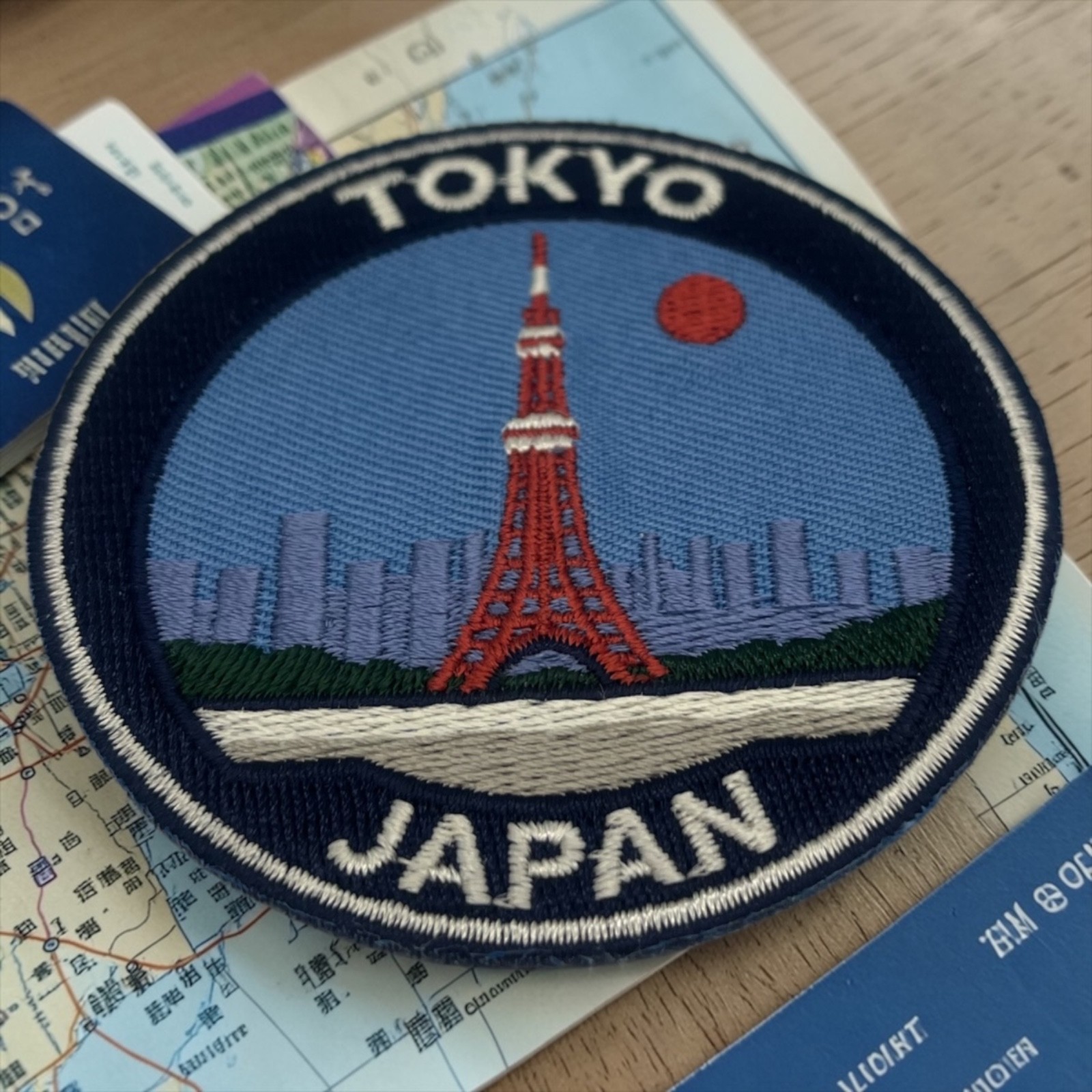 Tokyo Japan Iron On Sew On Patch 3 Inch Embroidered Travel Souvenir Badge
