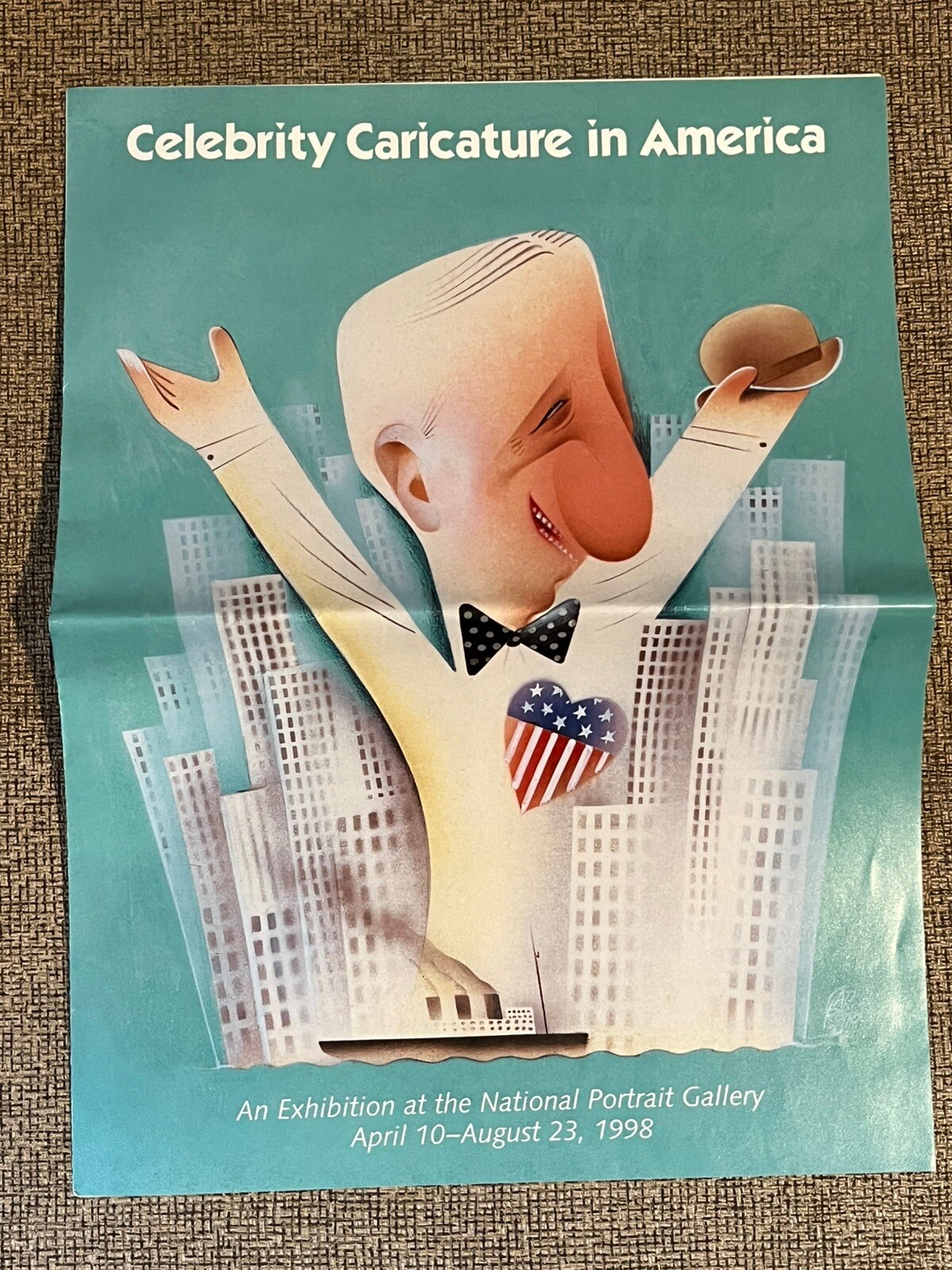 CELEBRITY CARICATURE IN AMERICA EXHIBIT BROCHURE NATIONAL PORTRAIT GALLERY 1998