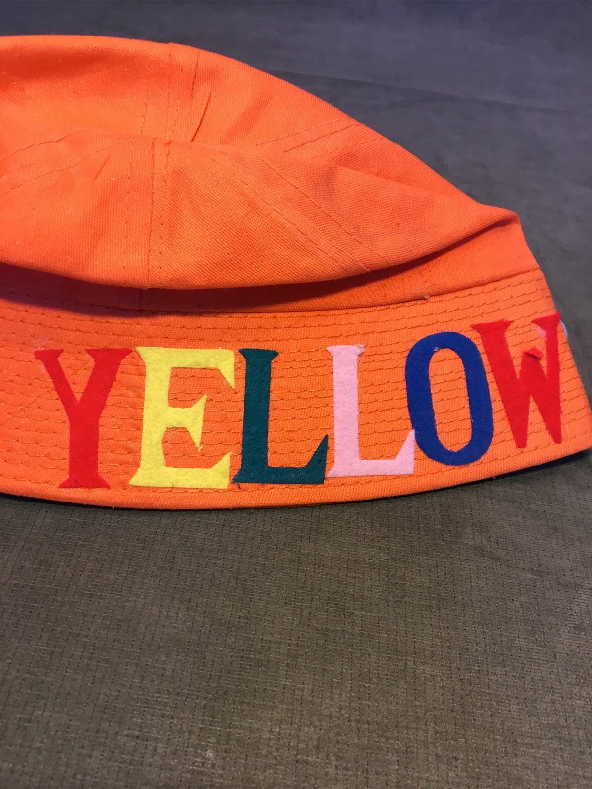 Vintage Yellowstone State Park Souvenir Felt Letters Hat Cap Old Faithful