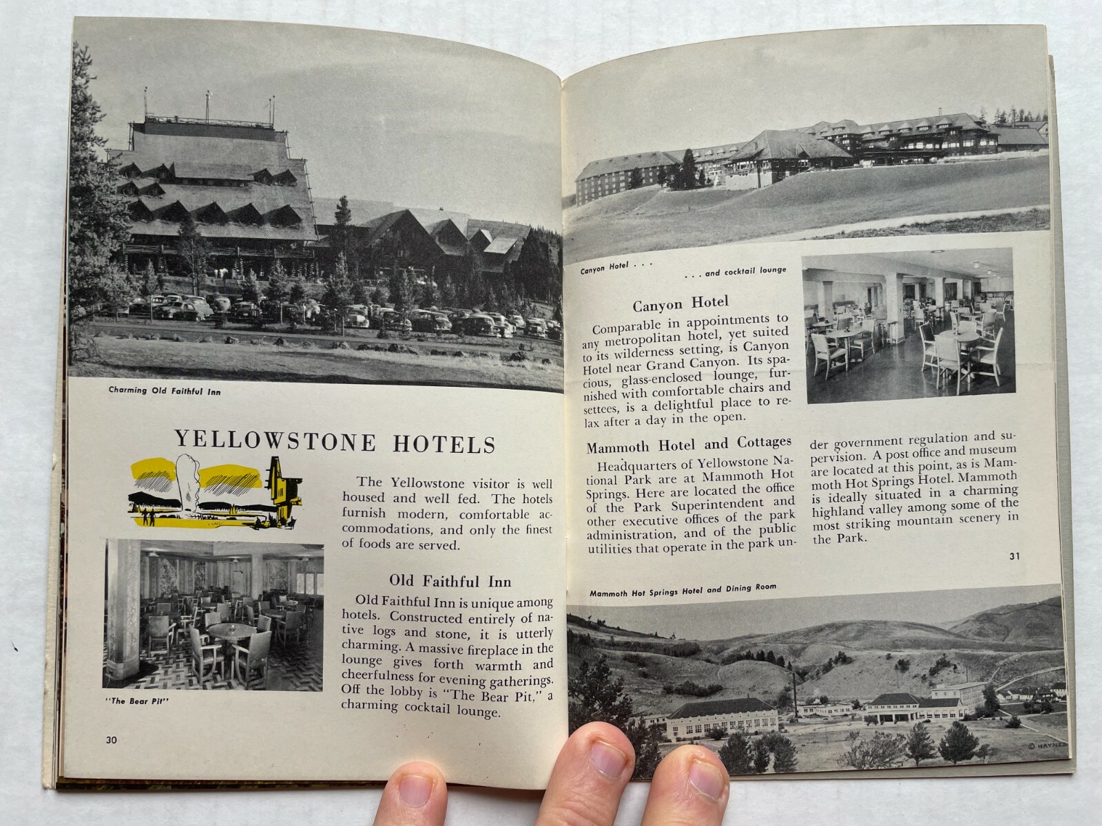 1953 Yellowstone National Park Guide by Union Pacific Railroad