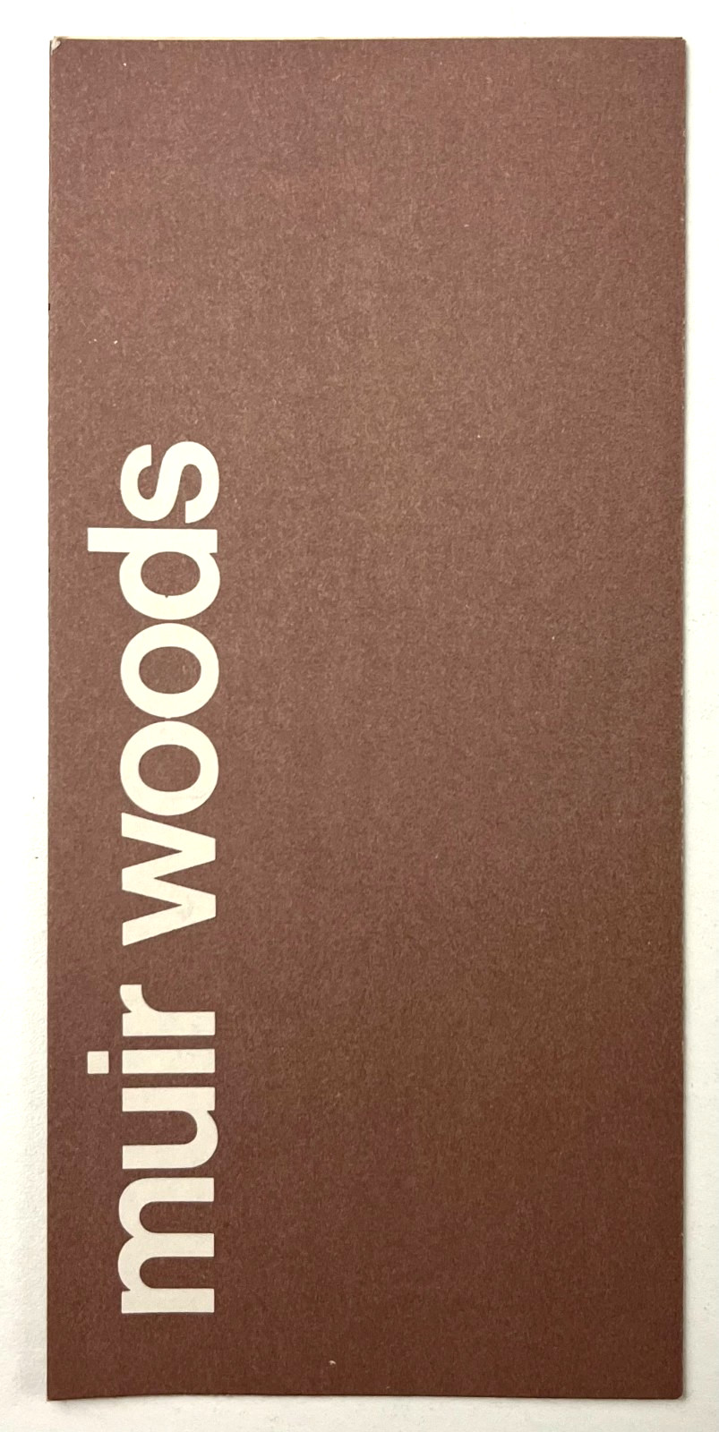 1977 Muir Woods National Monument California Park Guide Vintage Travel Brochure