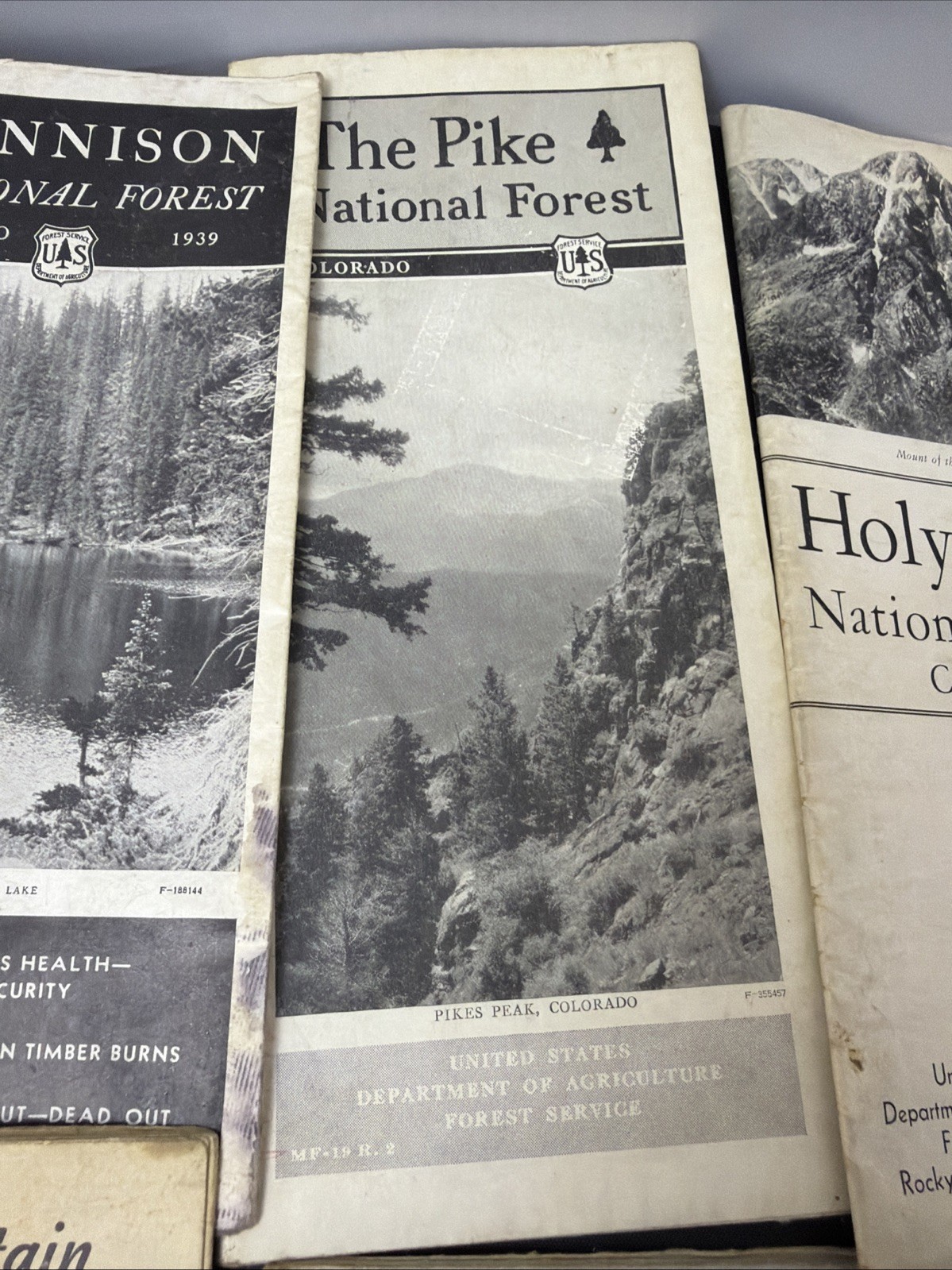 Lot Of 13 Vintage 1930s National Park Brochures And Maps