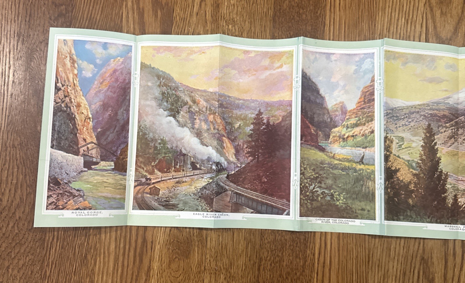 Western Pacific Railroad Panoramic Views Brochure Denver Rio Grande 1924 Vtg