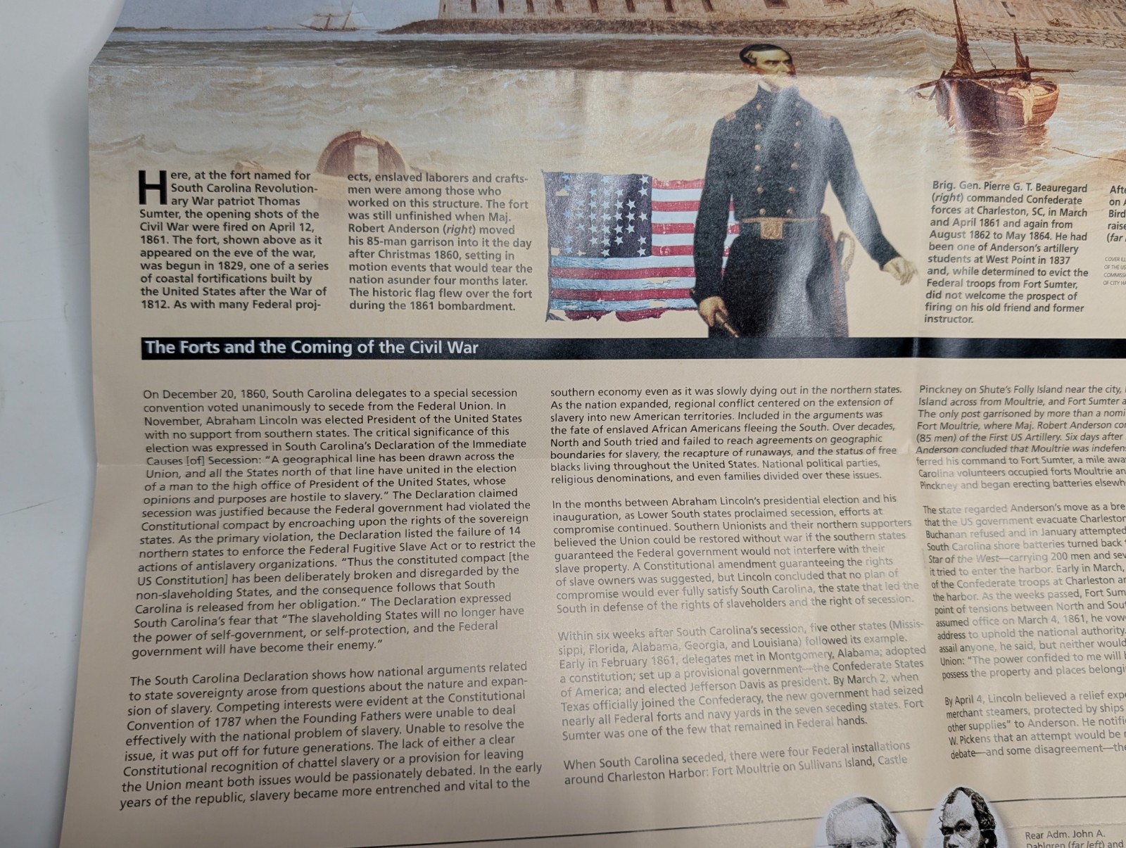 Fort Sumter National Historical Park South Carolina Civil War NPS Brochure Map