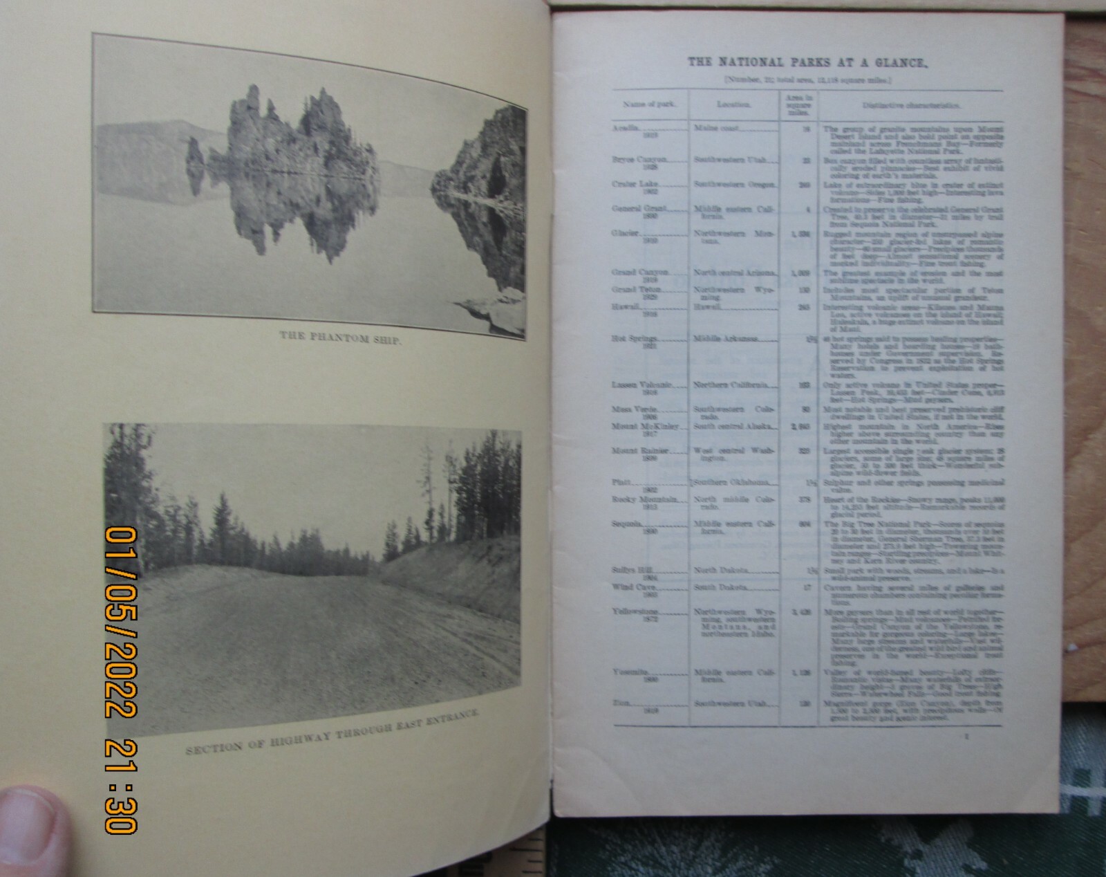 crater lake national park oregon travel guide maps 1930s booklet