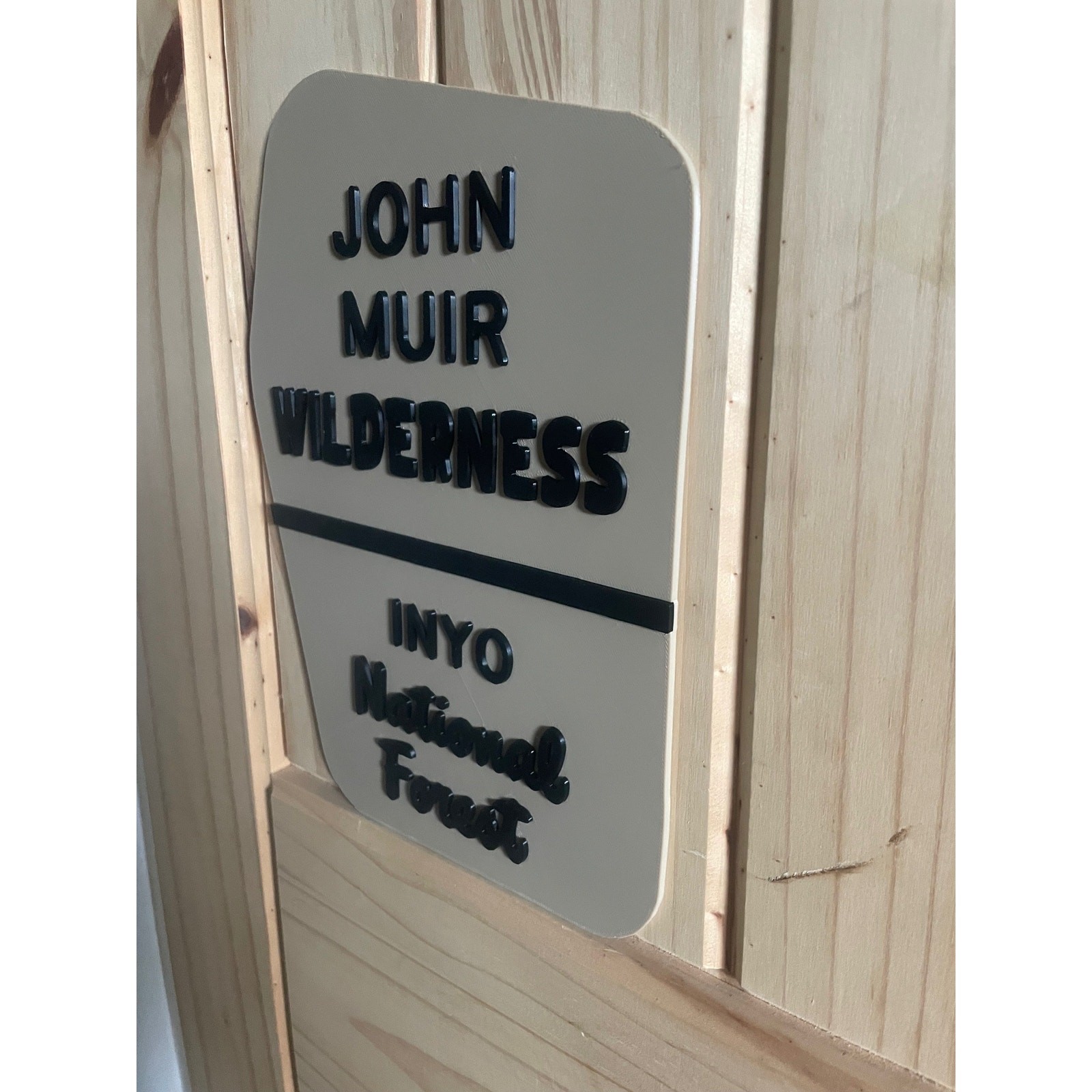 John Muir Wilderness Inyo National Forest Sign California Nevada Camp Hike Trail