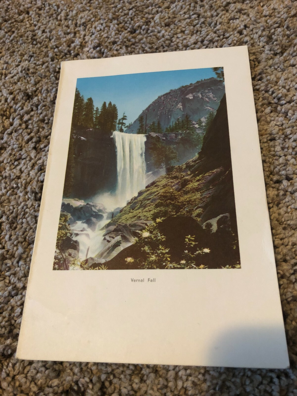 1957 Camp Curry Yosemite Dinner Menu showing Vernal Falls
