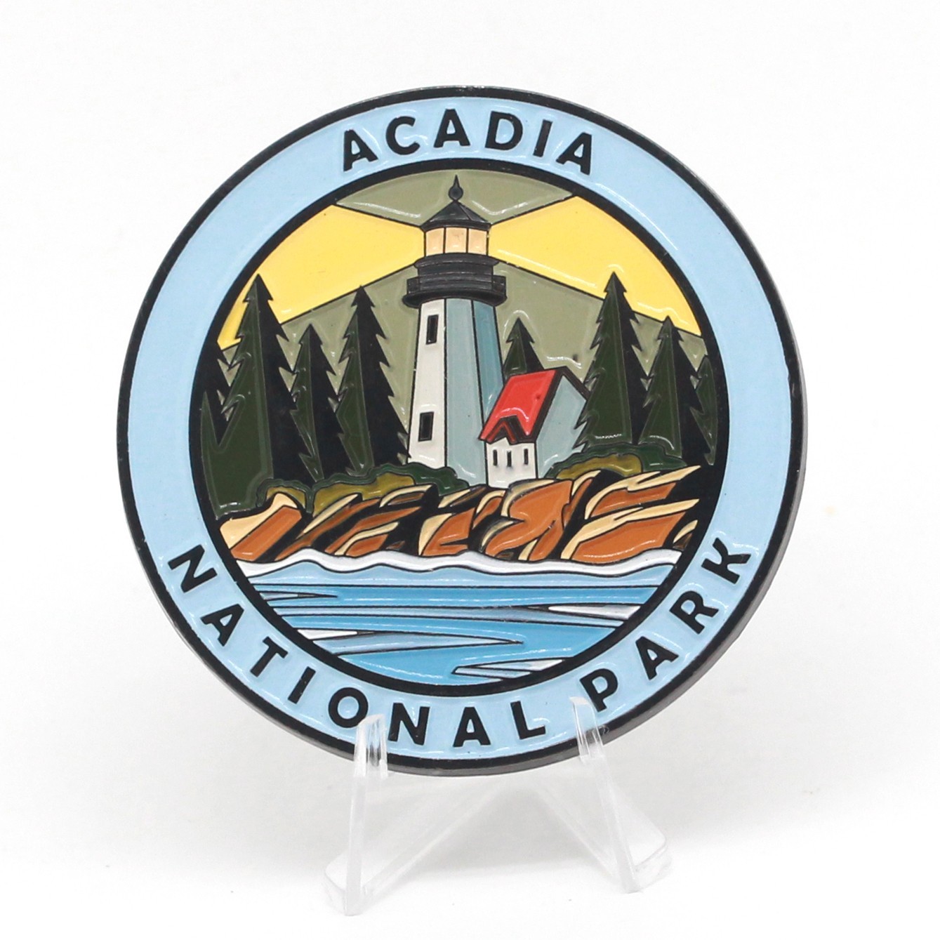 Cre8Travel Acadia National Park Collectible Magnet – Enamel Finish, 52mm NEW