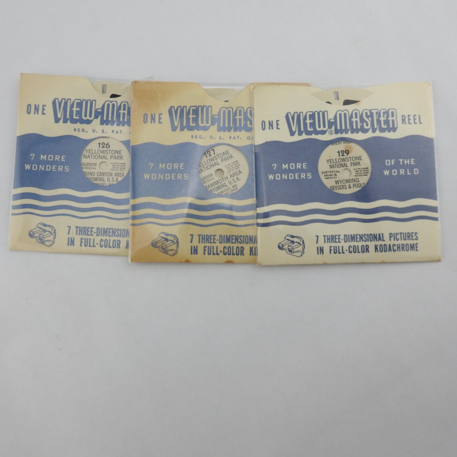 Vintage Yellowstone National Park Ephemera Mixed Lot Papers Postcard View Master