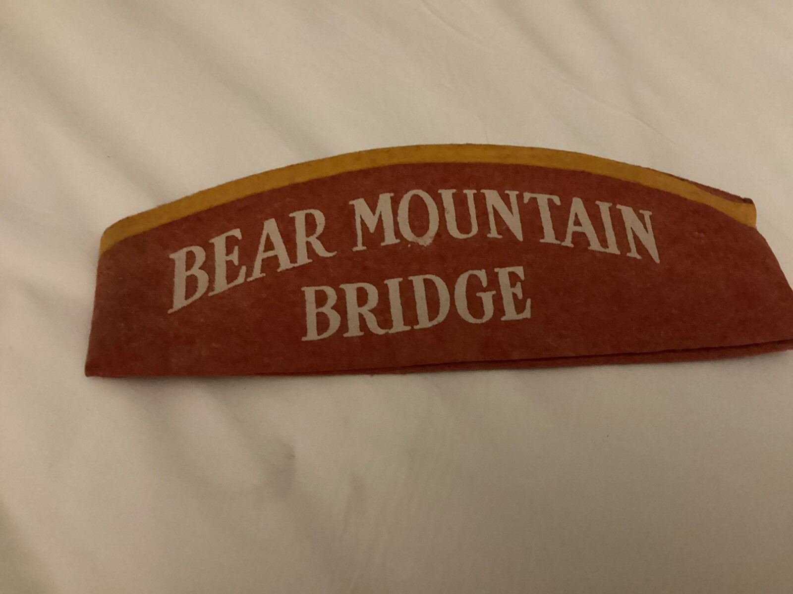 Vintage Bear Mountain Bridge (New York) Souvenir Felt Hat Cap