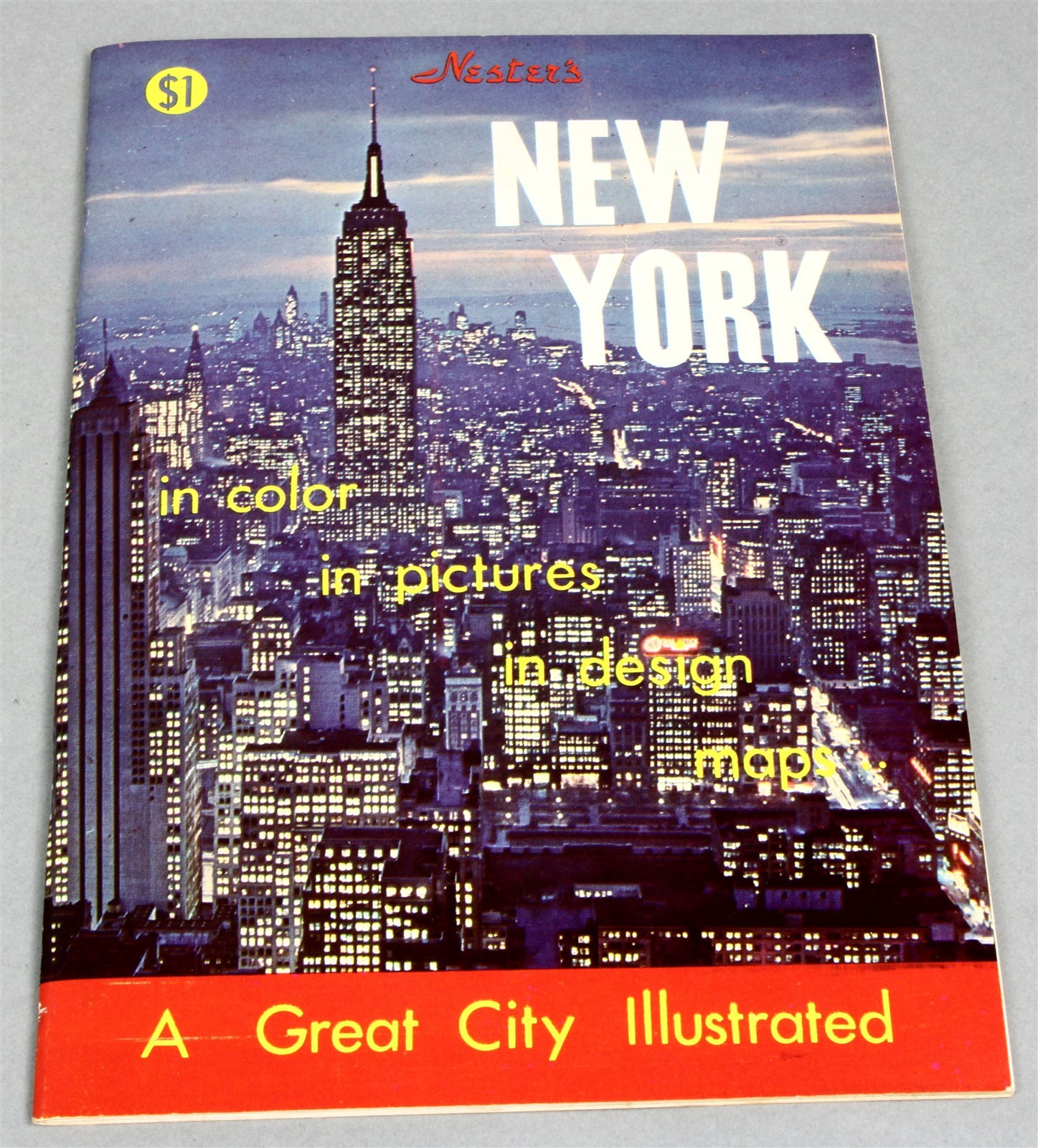 1970 NESTERS NEW YORK in Color in Pictures in Design Maps Guide Book Souvenir
