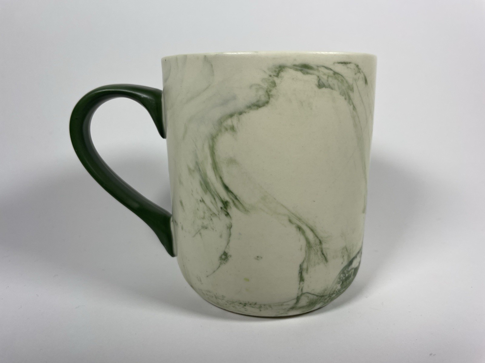 Yellowstone National Park Bison Mug Green Marble 4.25” Oversized Coffee Cup 15oz