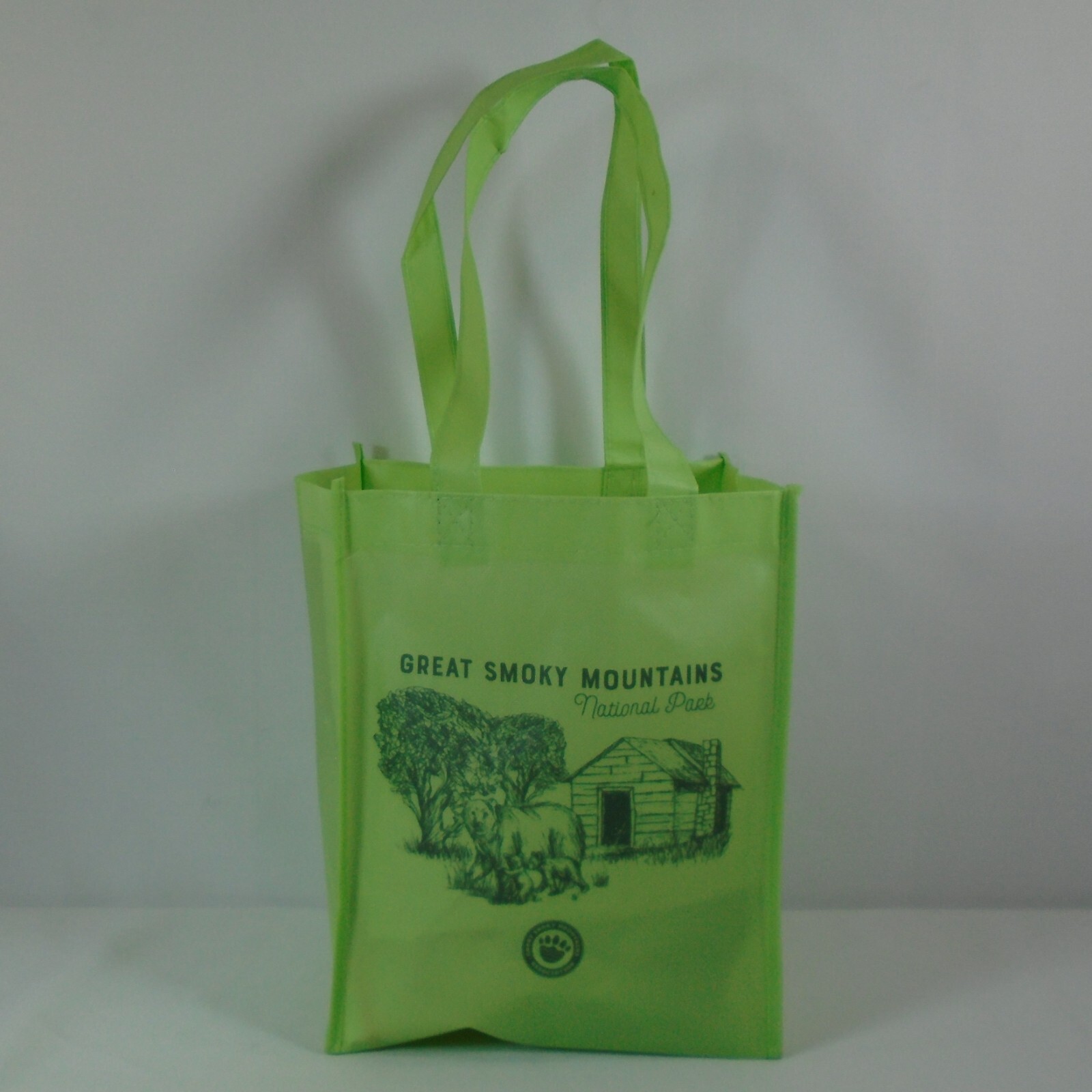 Great Smoky Mountains National Park Green Small Tote Bag GSM Association