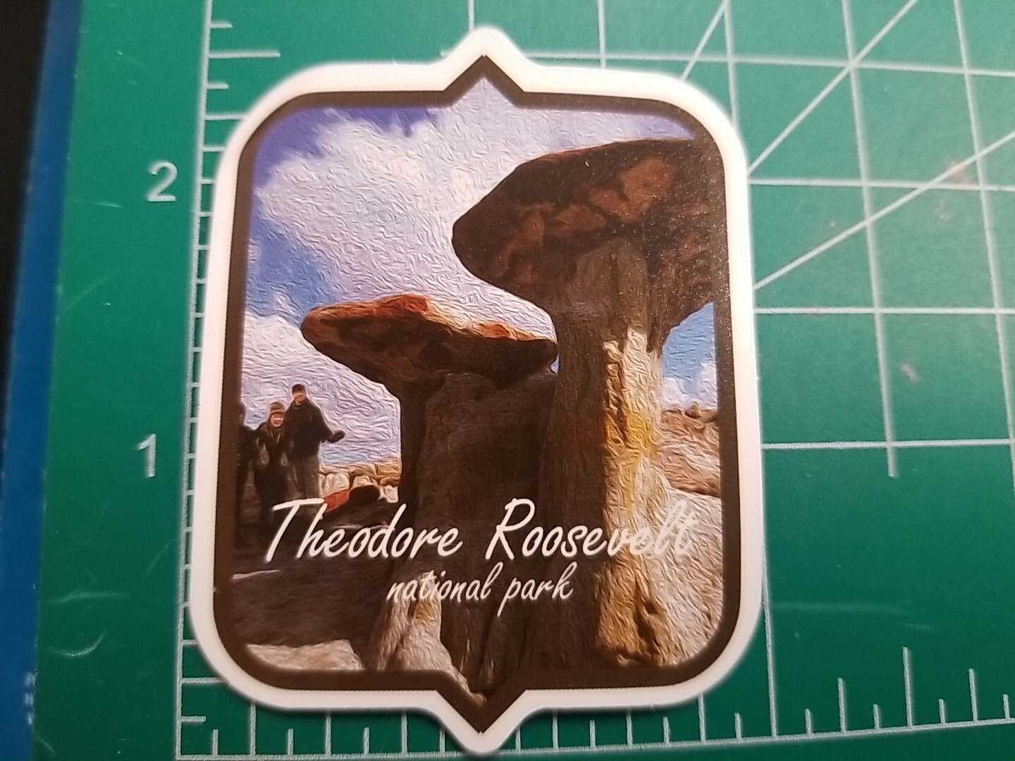 Theodore Roosevelt National Park Vinyl Sticker / Decal. Waterproof 2″ X 2.5″