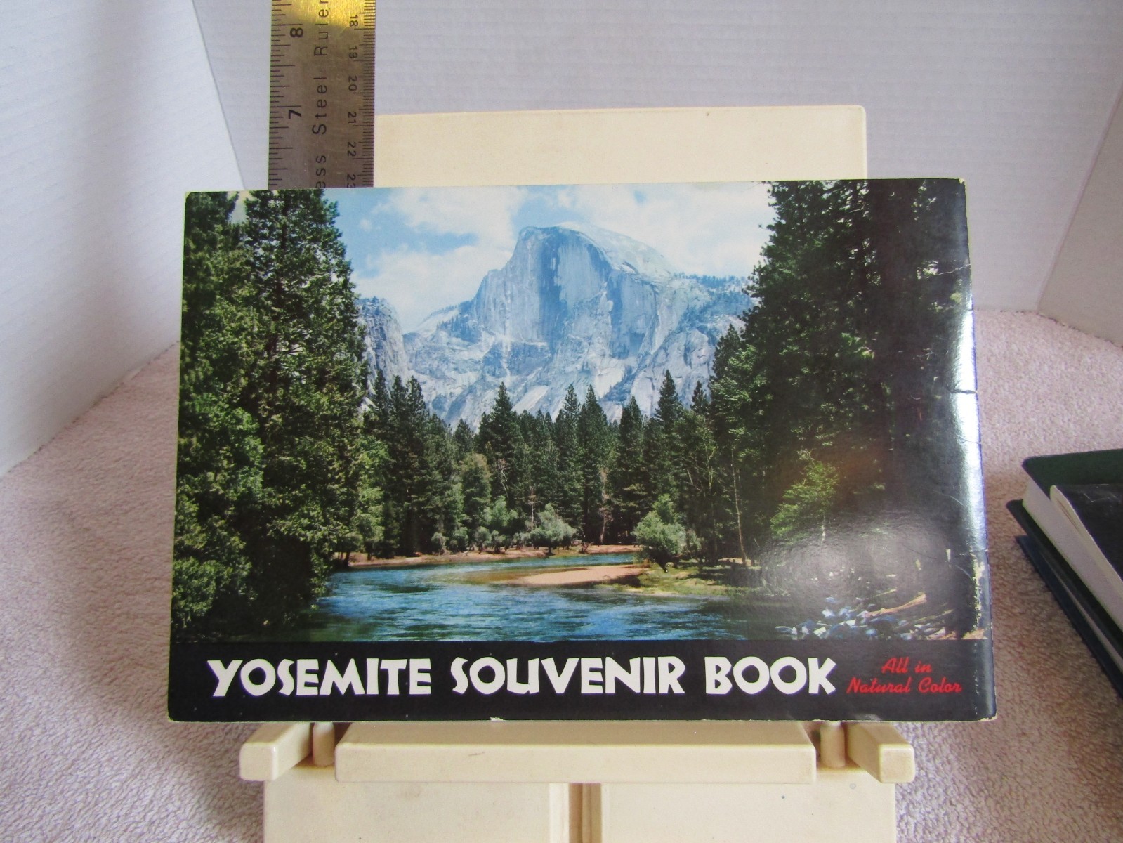 1955 Yosemite Souvenir Book color photos map 6×9″ VG California national park