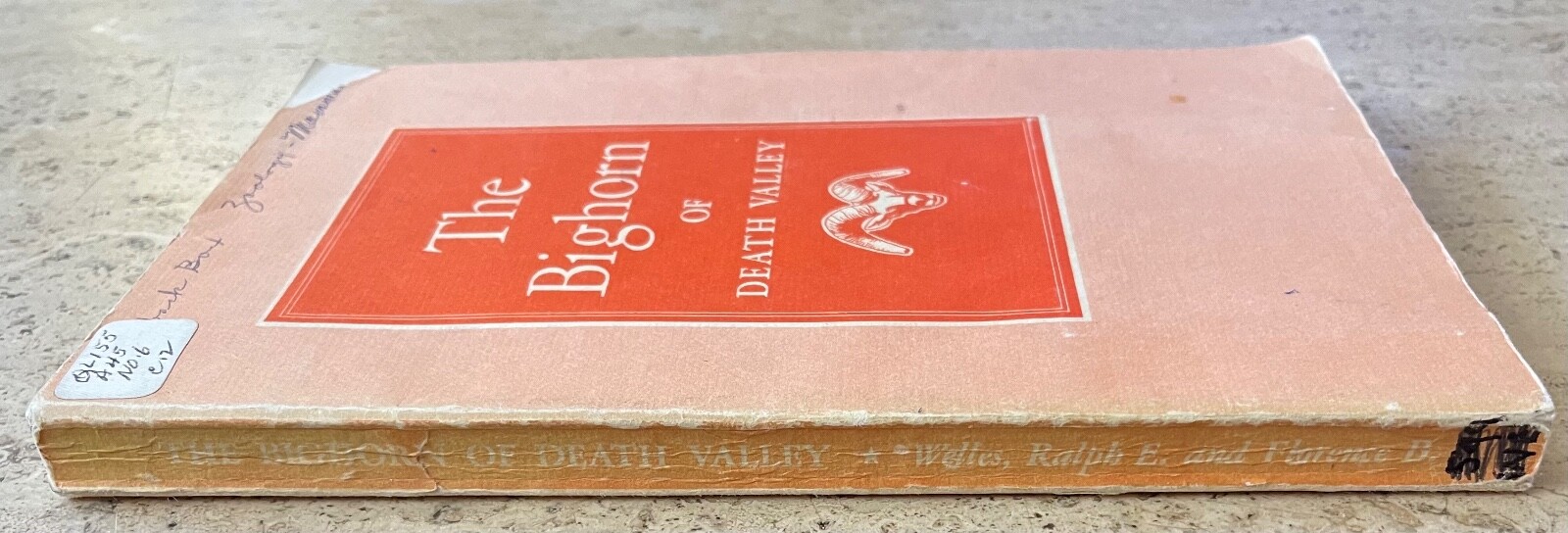 1961 DEATH VALLEY MAP + THE BIGHORN OF DEATH VALLEY-NATIONAL PARK SERVICE LAB