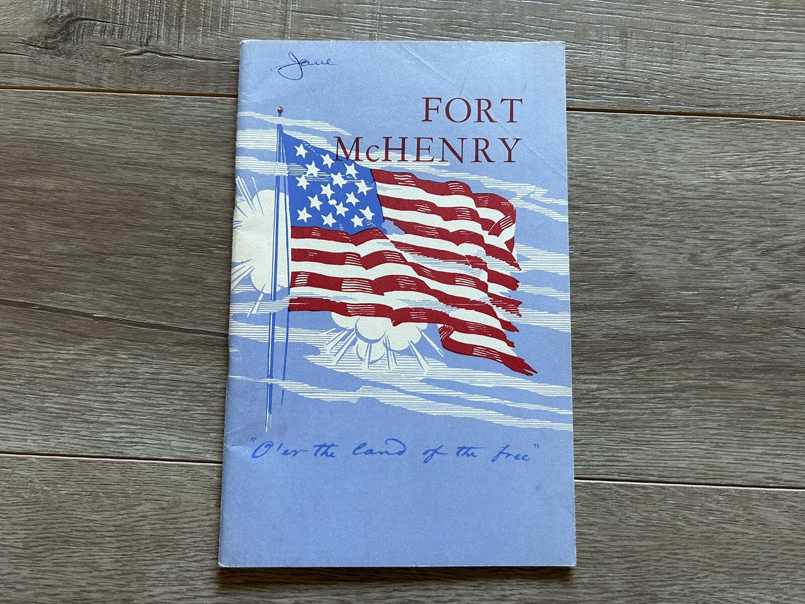 Vintage 1954 Fort McHenry National Monument & Historic Shrine Maryland Handbook