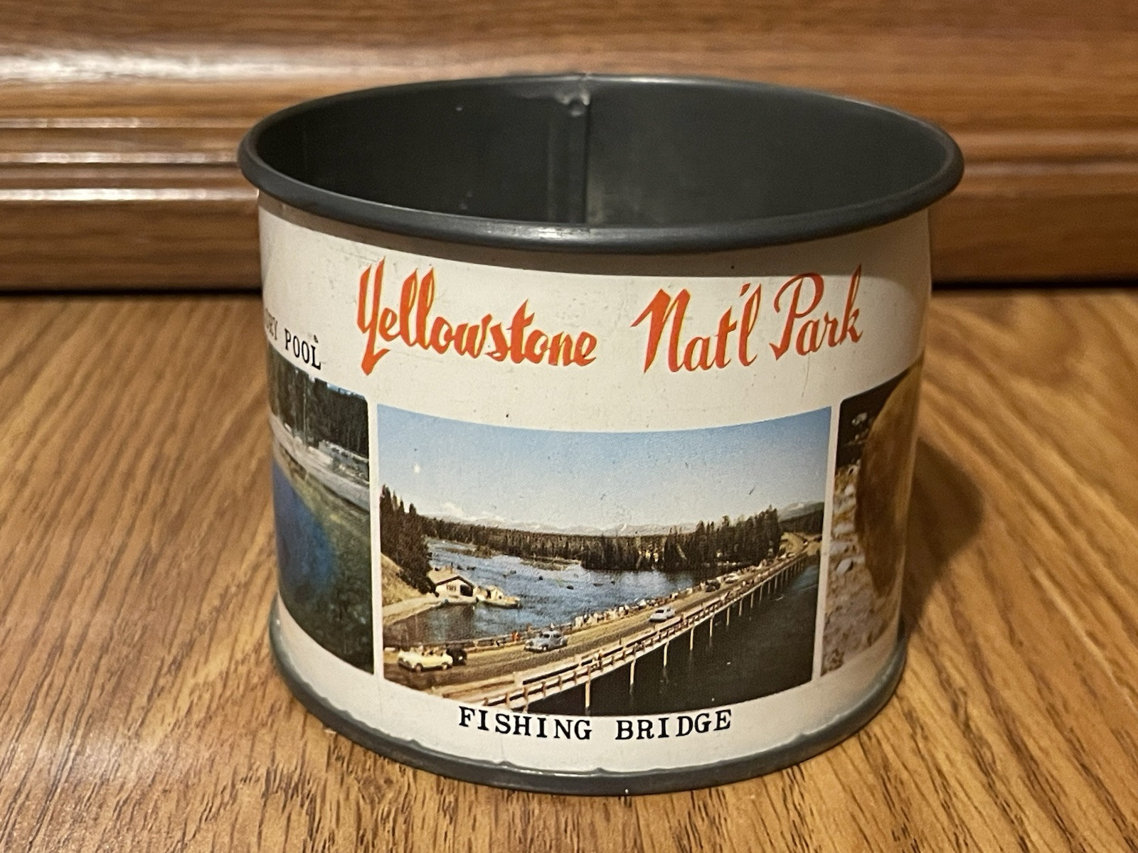 Vintage & Rare YELLOWSTONE NATIONAL PARK Tin/Metal Souvenir Cup