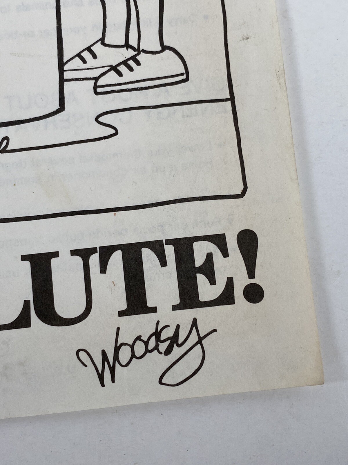 Woodsy The Owl Vintage 1979 Coloring Book Paper Sheet 1970’s Give Hoot Pollute