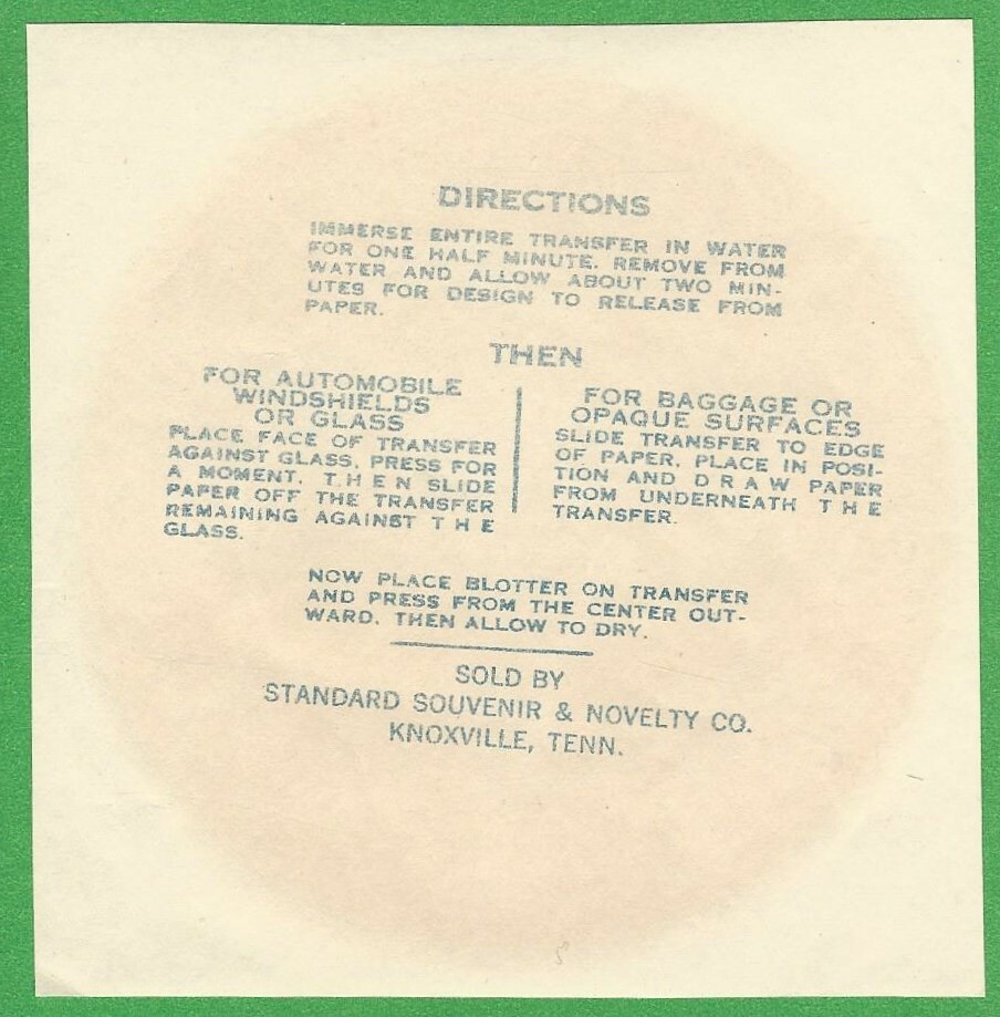 VINTAGE ORIGINAL 1946 GOLDFARB “GREAT SMOKY MOUNTAINS” NATIONAL PARK DECAL ART