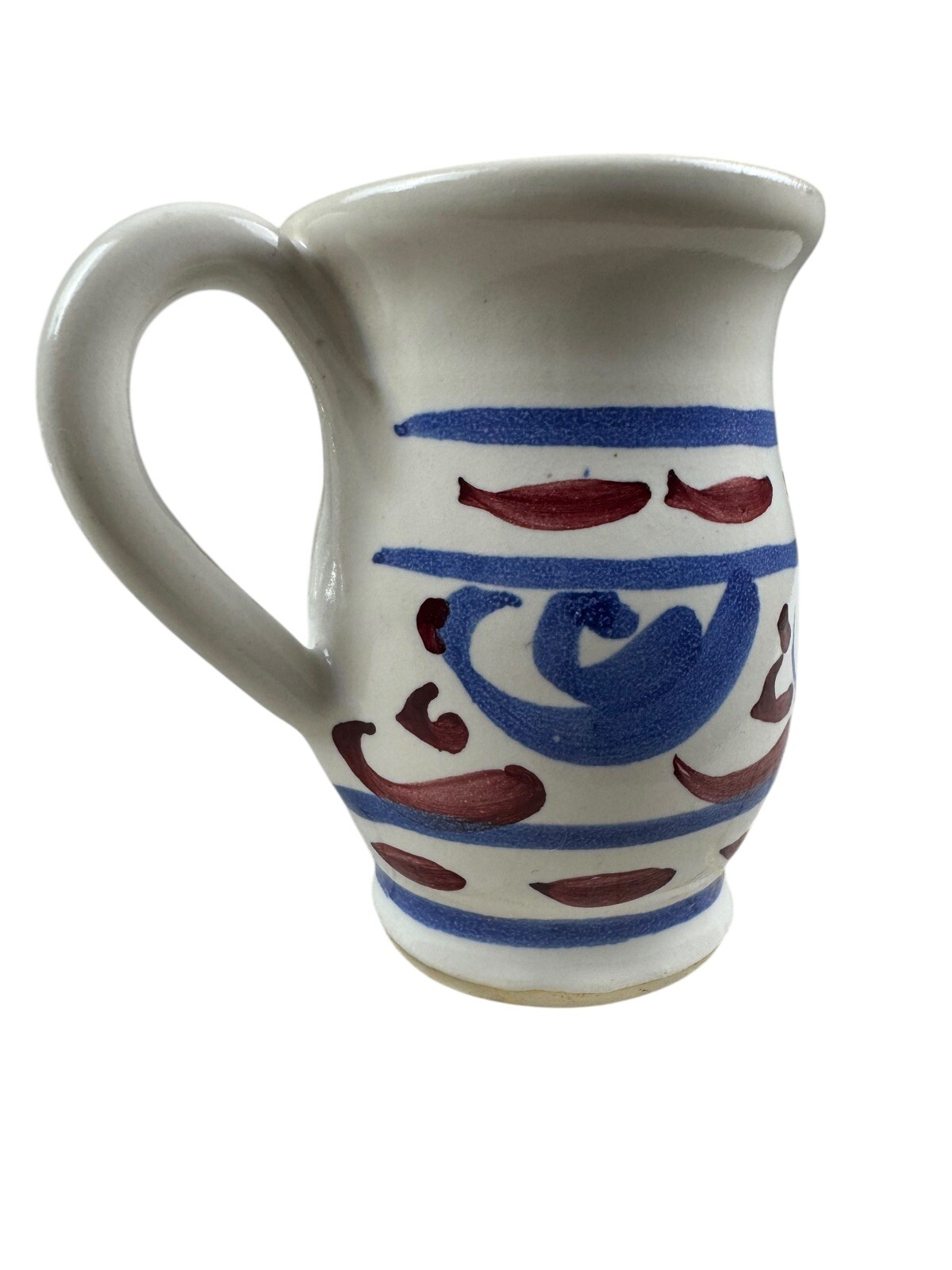 Vintage Eastern National Park Folk Pottery Pitcher Jamestown Collection Creamer