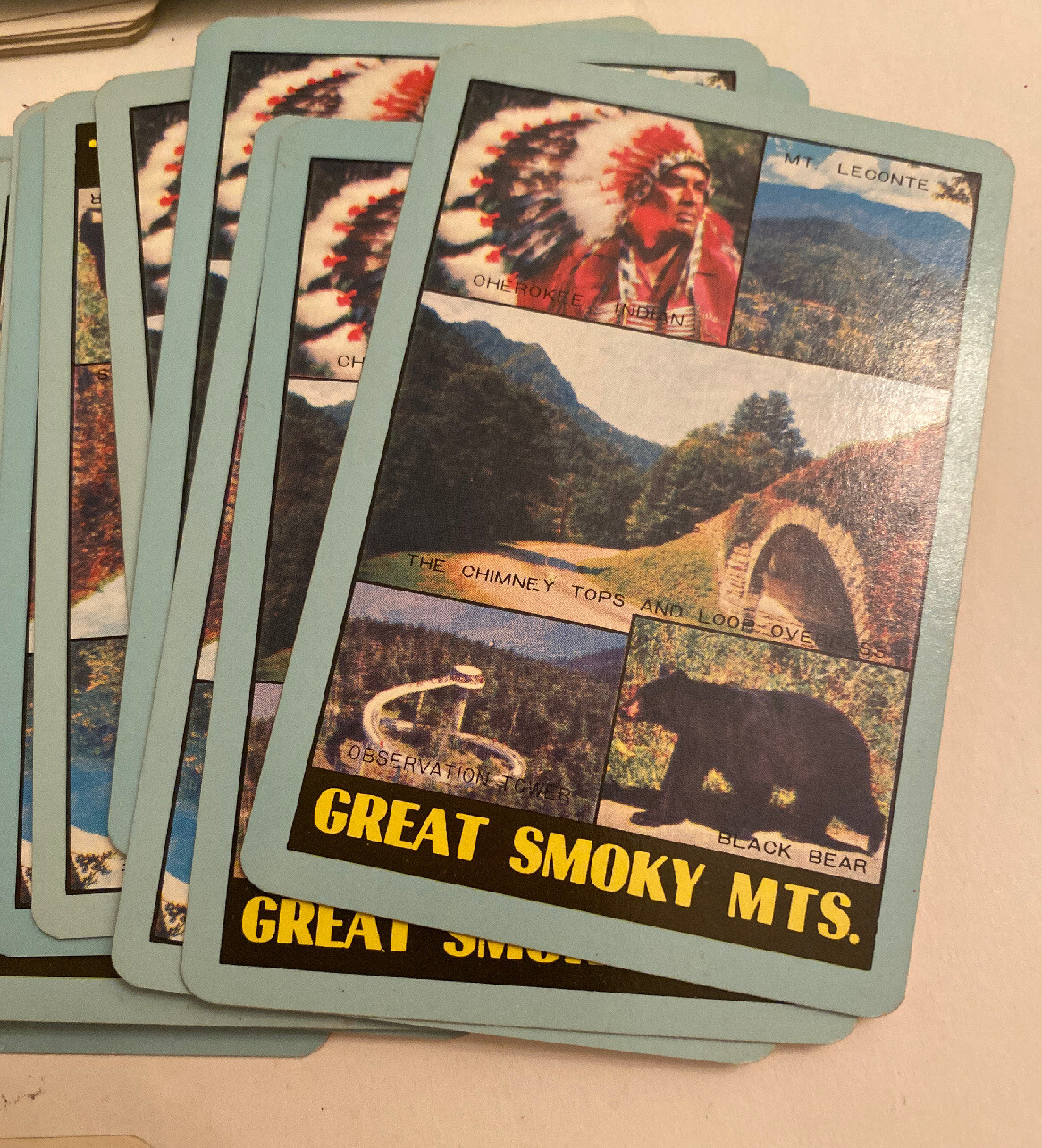 Vintage Great Smoky Mountains Playing Card Deck New World Playing Cards