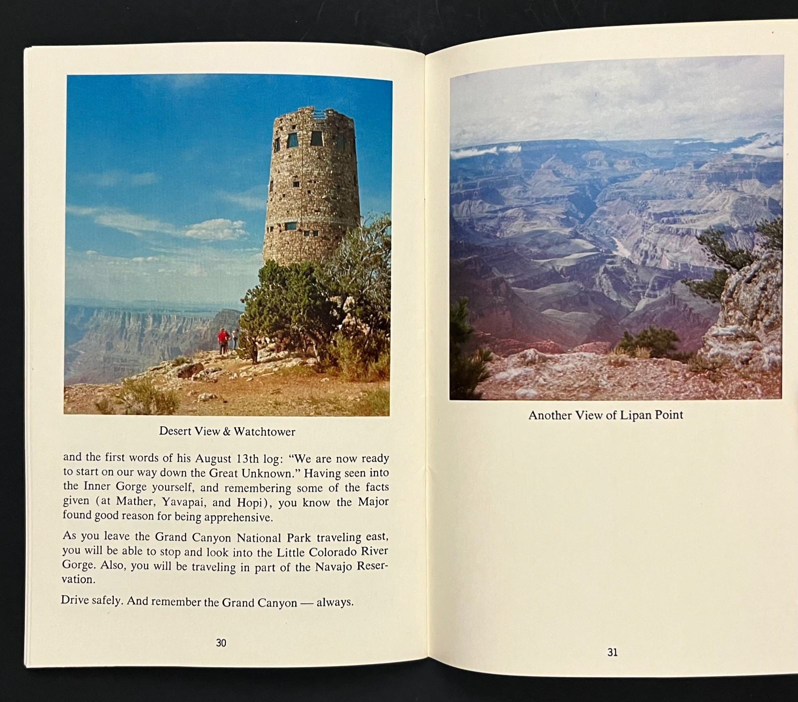 1976 South Rim Grand Canyon National Park Step By Step Guide VTG Travel Booklet
