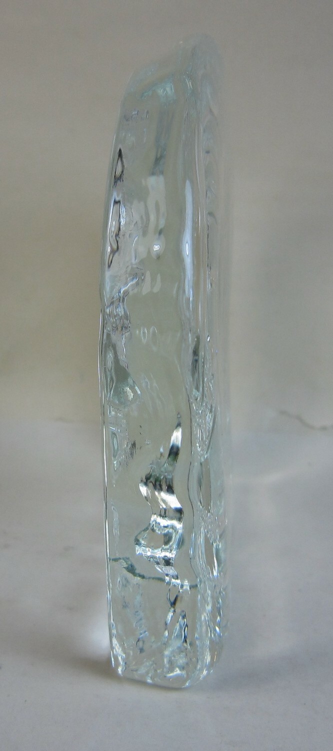 2005 Defenders of Wildlife 10 Years of Wolves in Yellowstone Glass Paperweight