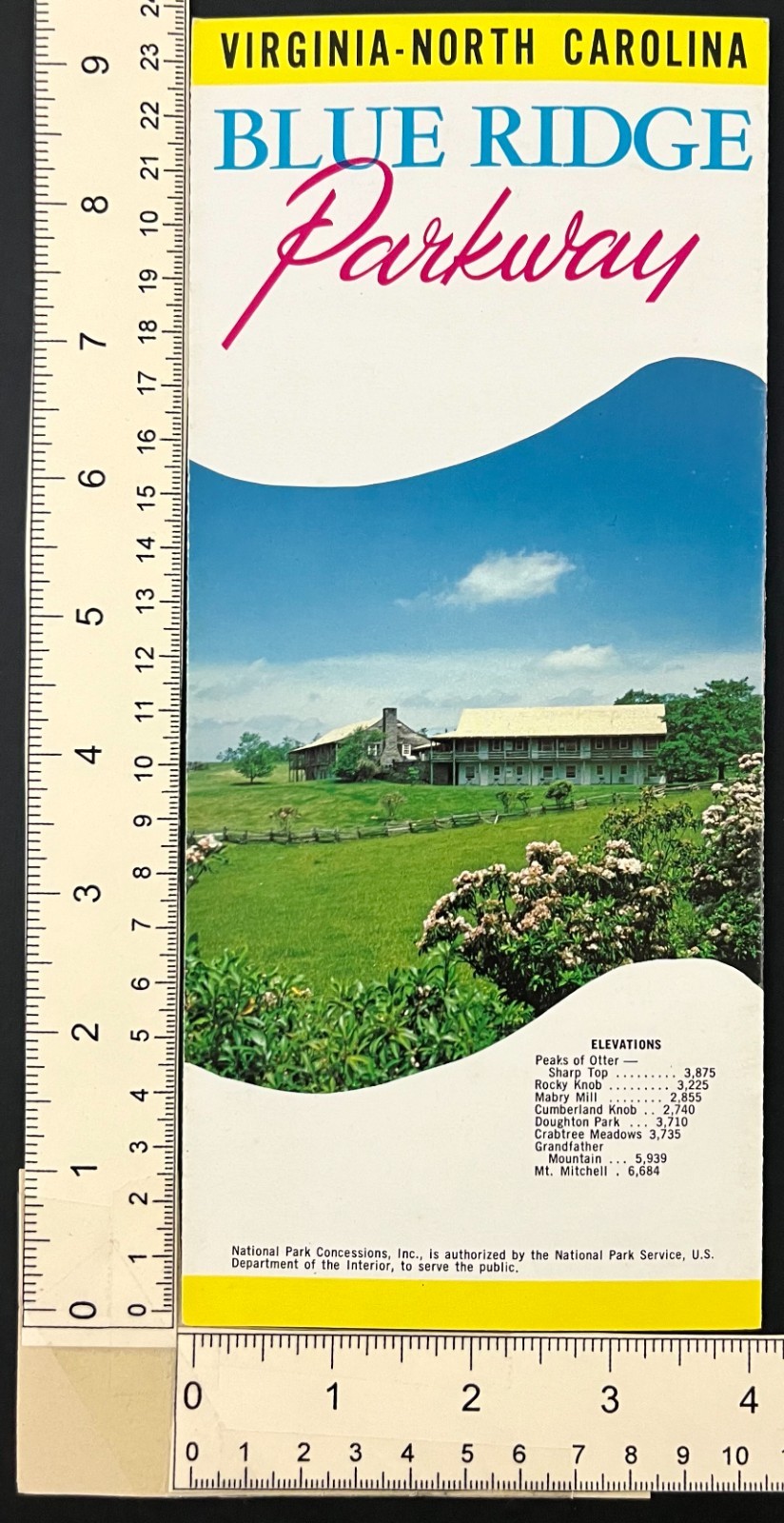 1982 Blue Ridge National Parkway Virginia North Carolina Lodging Travel Brochure