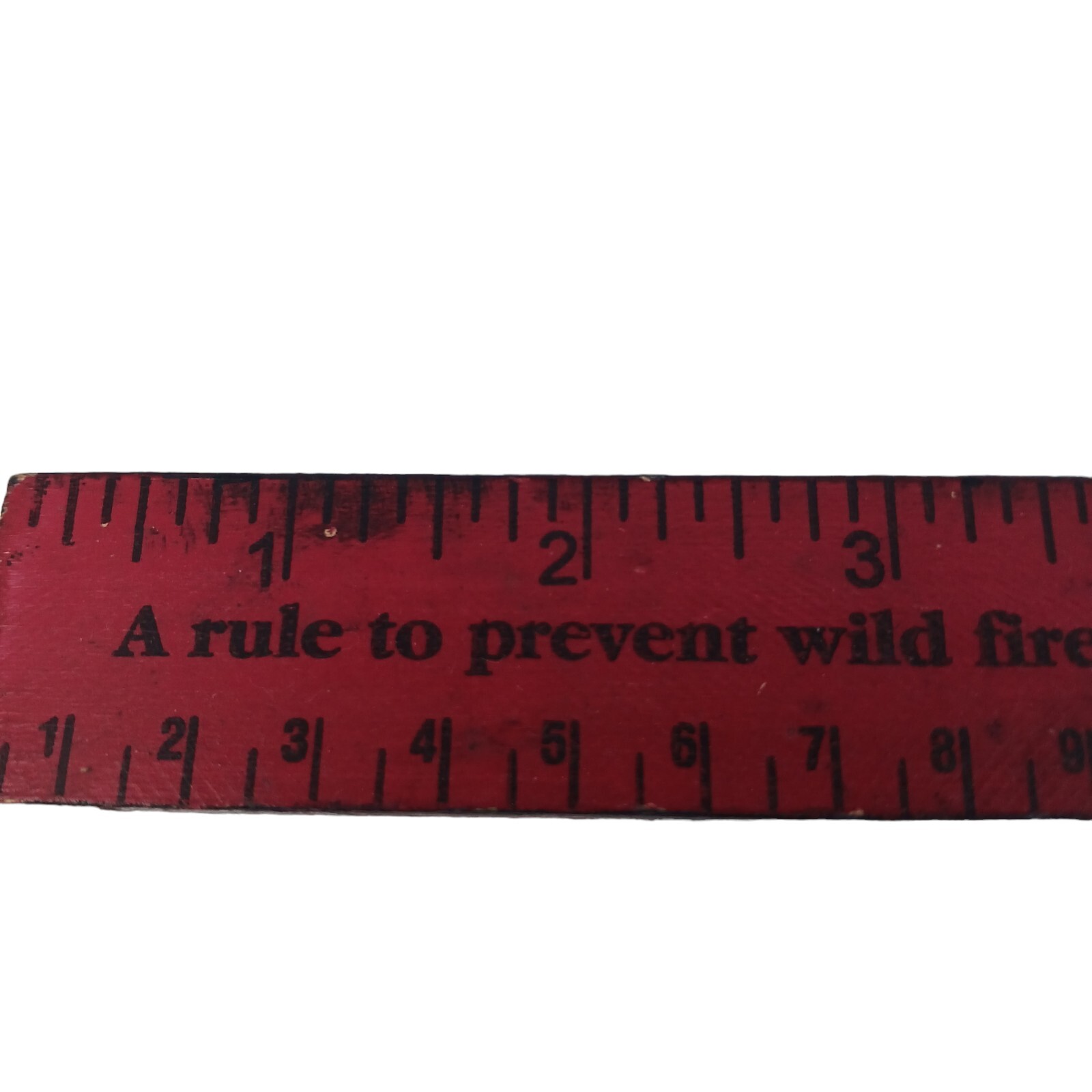 Vintage 1970’s Smokey The Bear Prevent Forest Fires Old Red Wood School Ruler