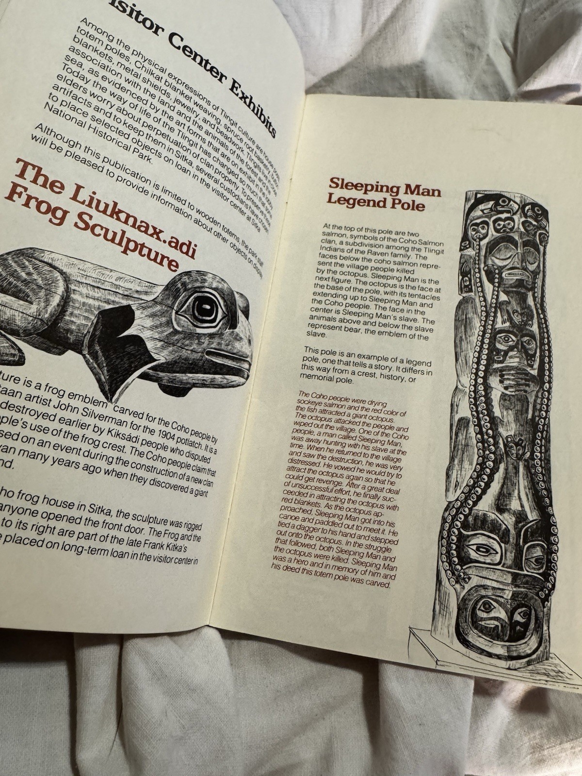 1980 “Carved History” Totem Poles House Posts Sitka National Historical Park AK