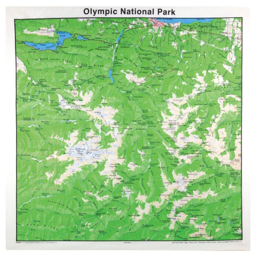 Washington National Park Bandana 3-Pack Bundle Olympic Mt Rainier North Cascades