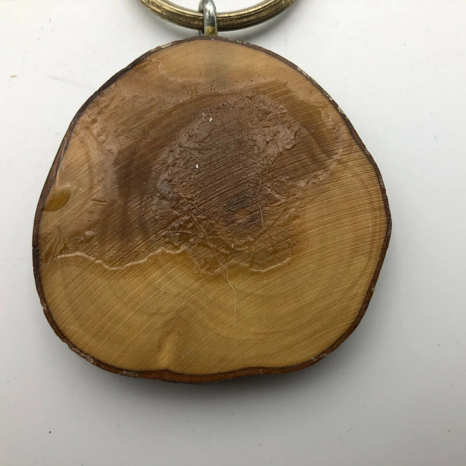 Yellowstone Fob Old Faithful Keychain Keyring Geyser Lacquered Branch Vintage