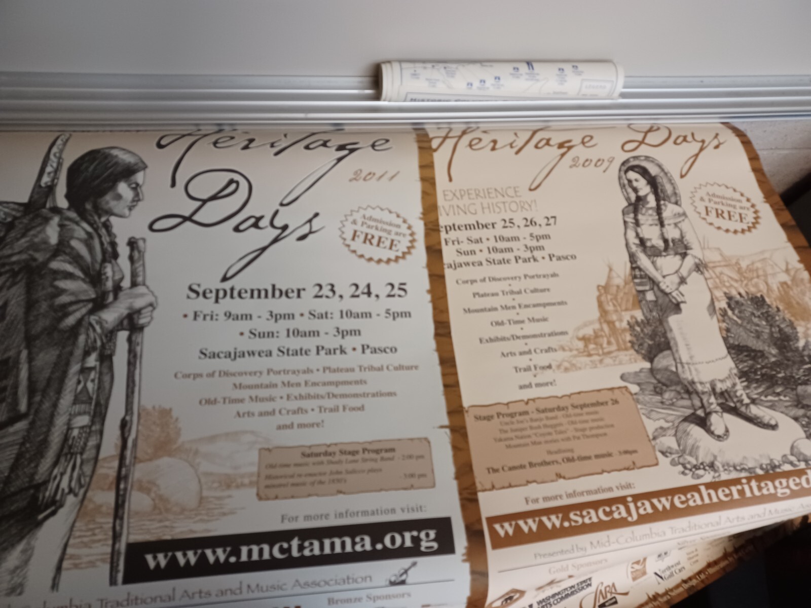 Sacajawea State Park Heritage Festival Posters 2009 2011 18″ x 24″