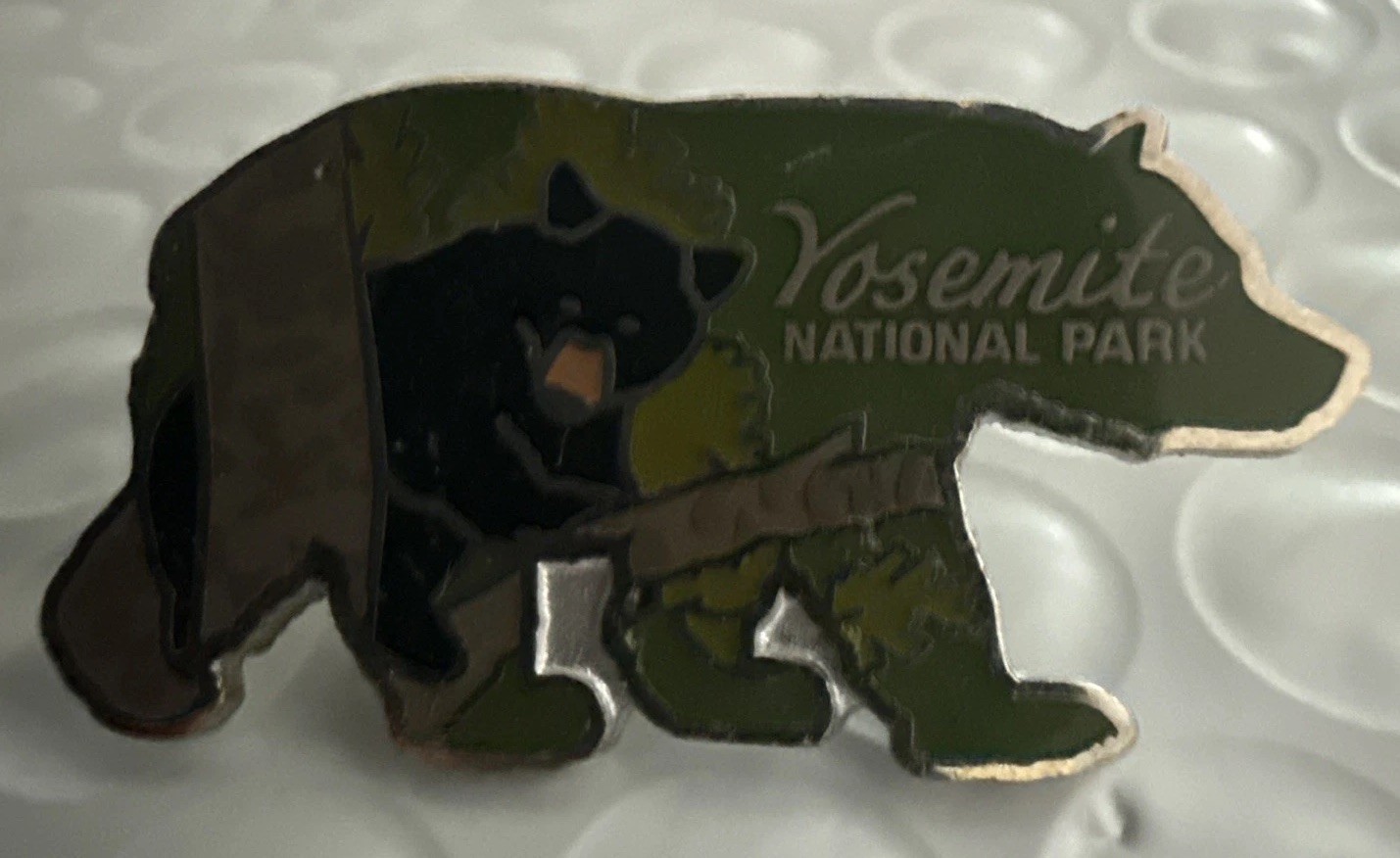 Yosemite National Park California Bear Hat Lapel Pin Travel Souvenir