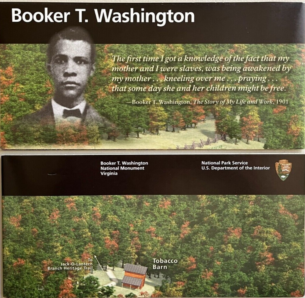 2026 BOOKER T. WASHINGTON MONUMENT NATIONAL PARK SERVICE UNIGRID BROCHURE/MAP