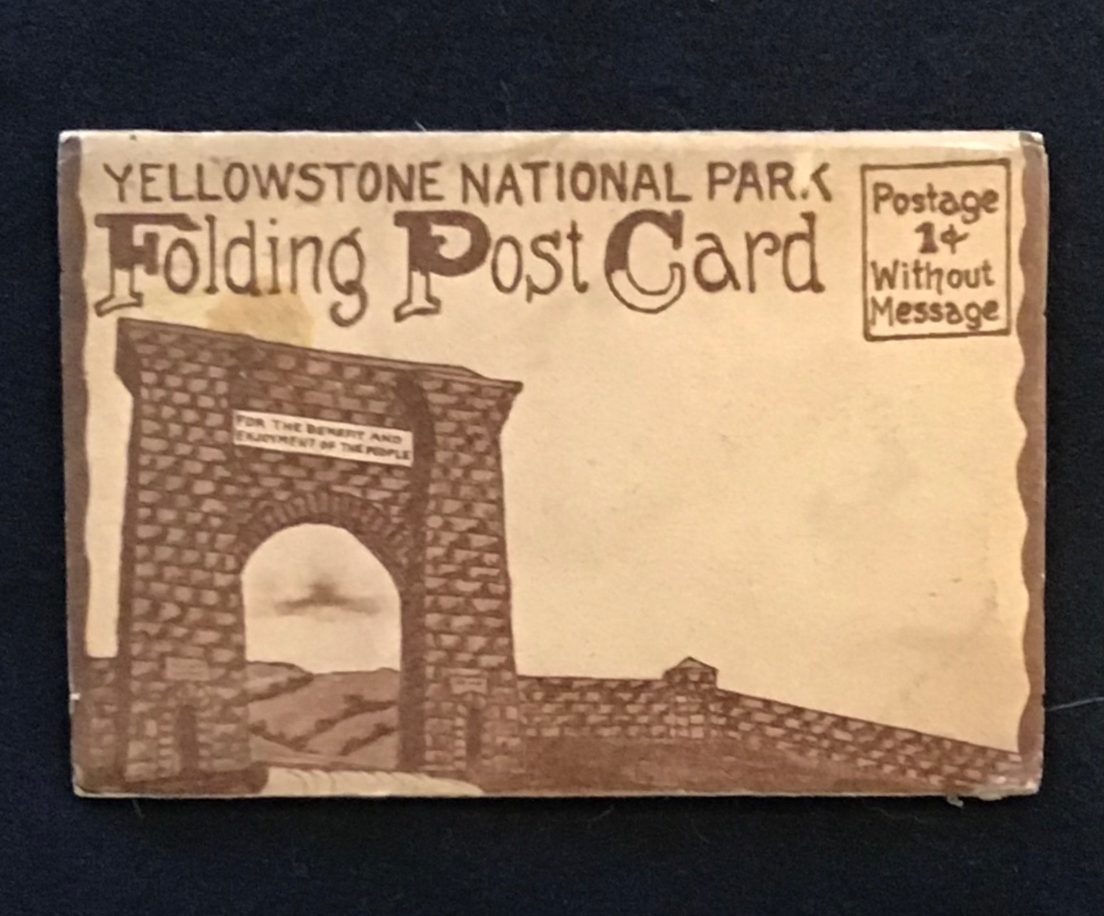Yellowstone Park 1920’s Souvenir Fold Out Postcard, 22 Images, VG Cond., Rare