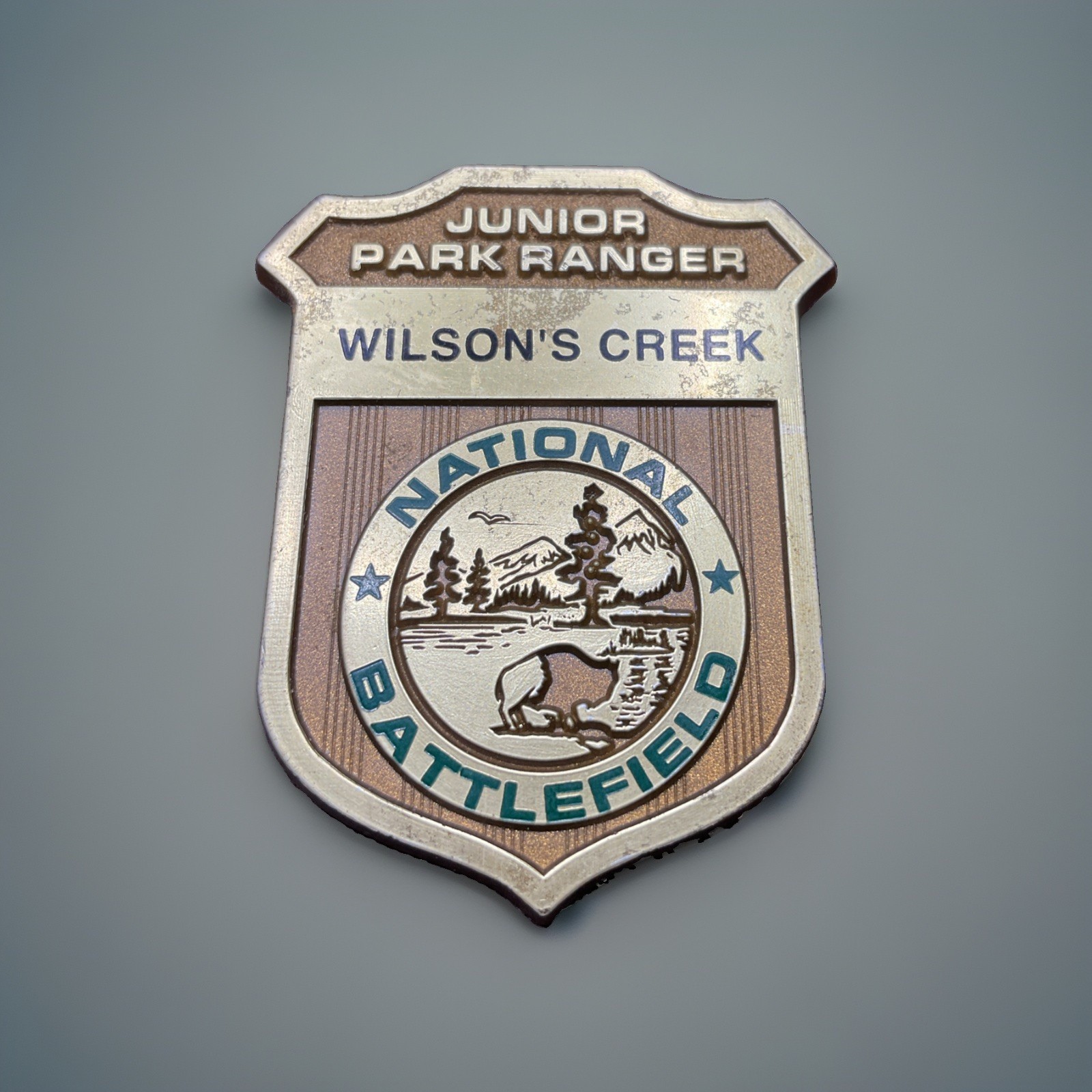 Wilsons Creek National Battlefield Badge Junior Park Ranger Pin Plastic Pinback