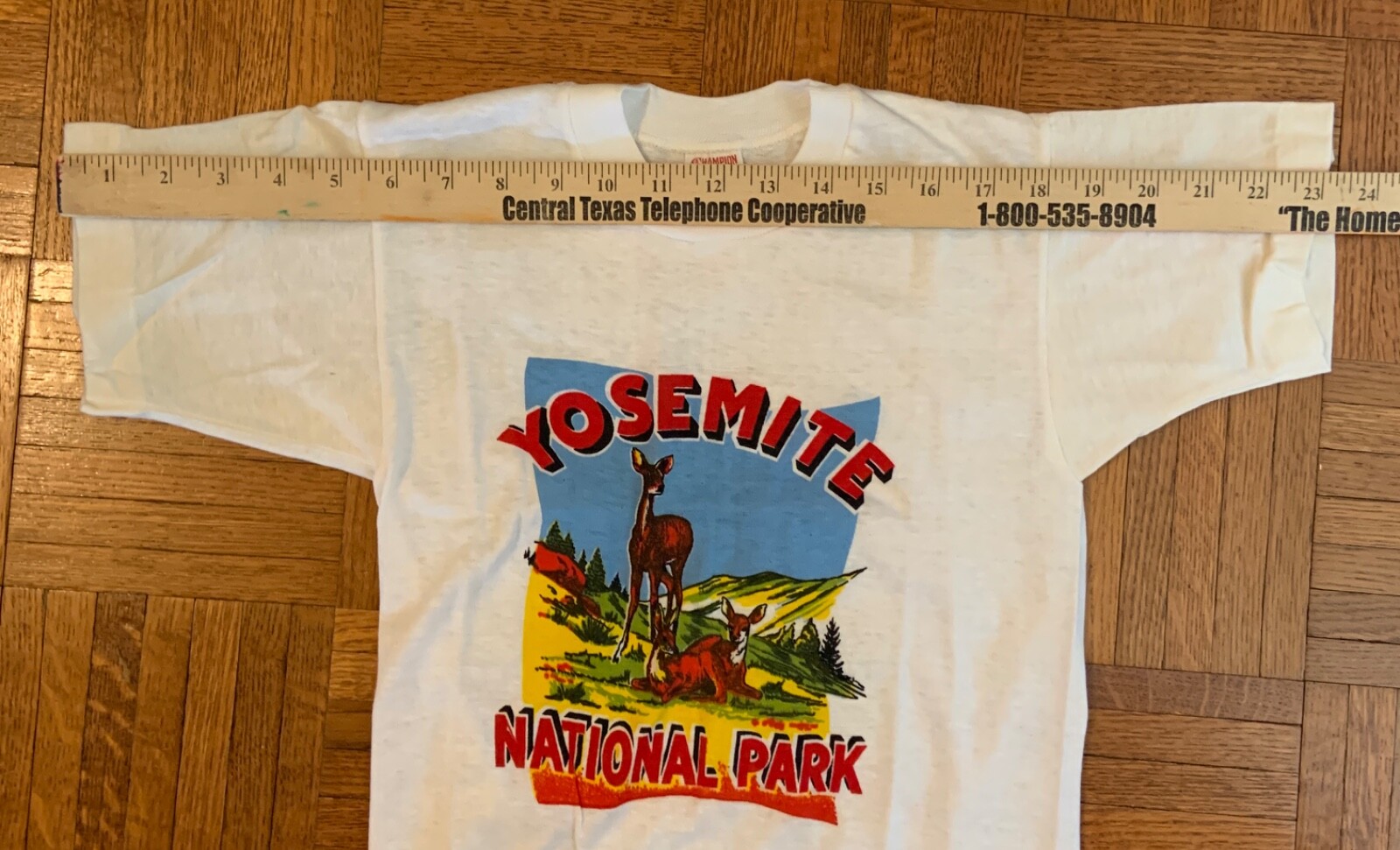 NOS Vintage 1970s YOSEMITE NATIONAL PARK Souvenir T-SHIRT 100% Cotton