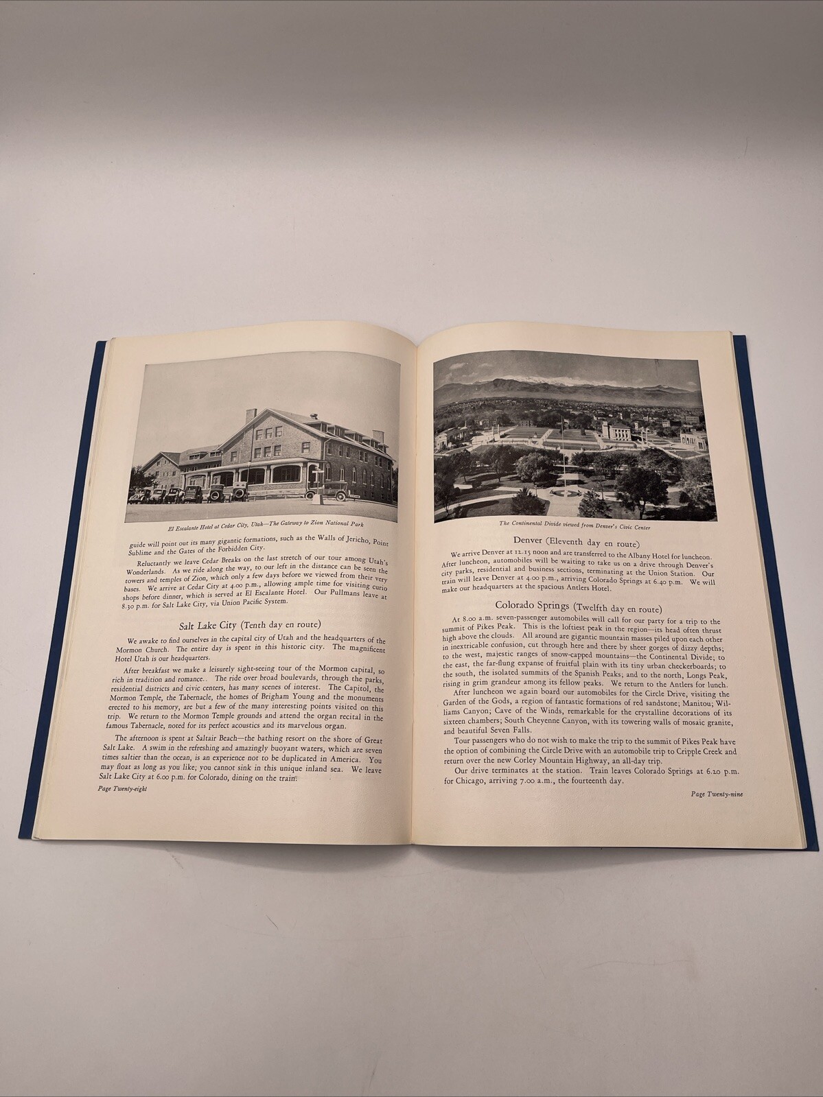 Summer Tours Under Escort Yellowstone/Rocky Mountains/Etc.. 1927
