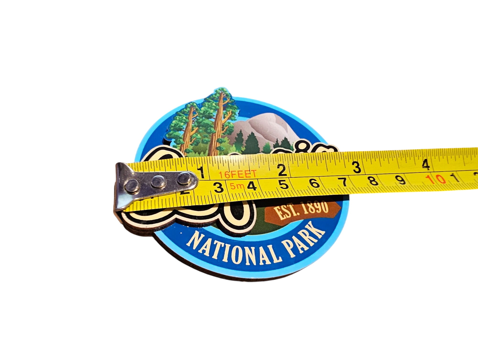 Sequoia National Park Est 1890 Colorful 3D Wood Magnet Souvenir Collectible