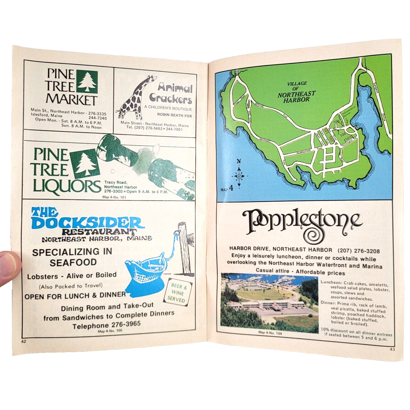 Summer 1985 Mt. Desert Island Guide Brochure Acadia National Park Bar Harbor ME