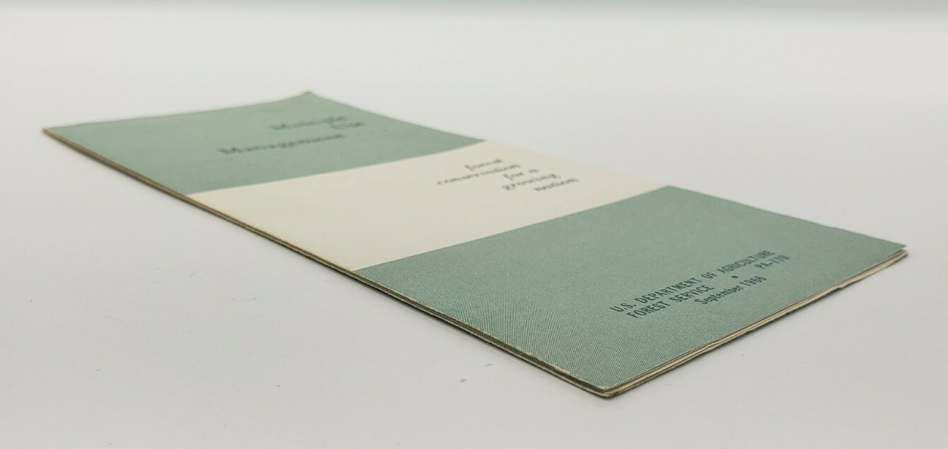 1966 USFS Forest Conservation for a Growing Nation Vintage Brochure