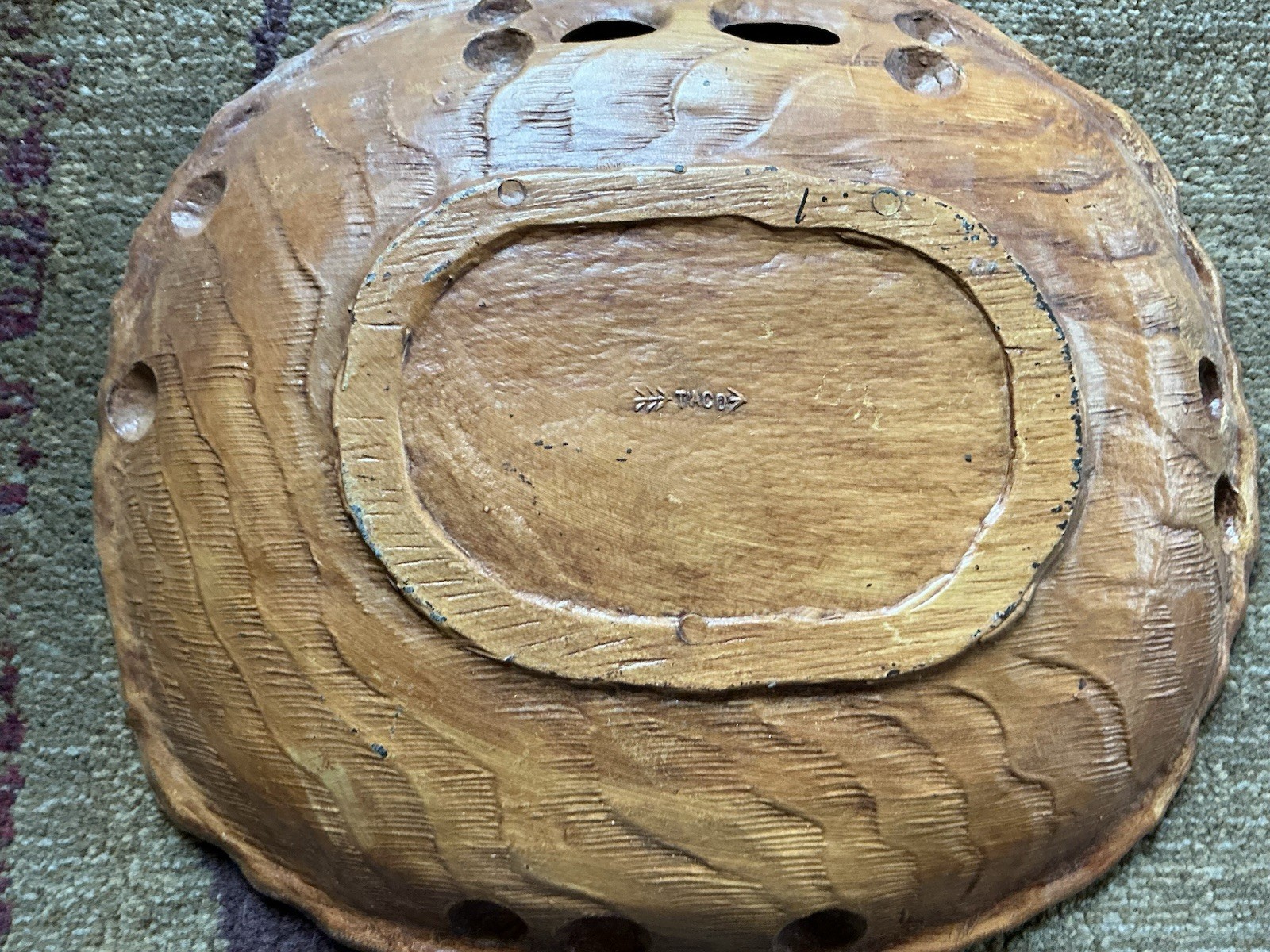(8) Vintage Faux Wood Souvenir And Other Trays – TACO, Burwood, Silberne, Arrow