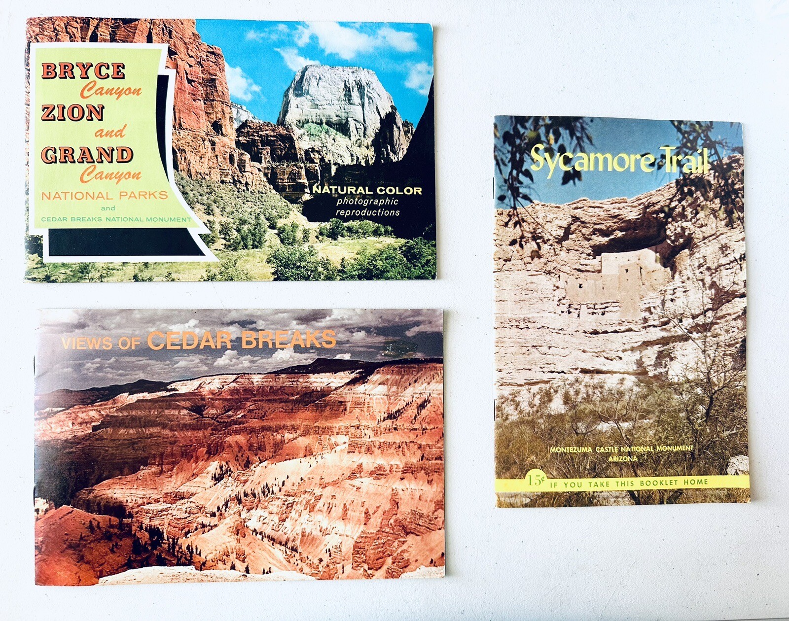 Lot Of Vintage 70s AMERICAN SOUTHWEST National Parks and Monuments Guide Books